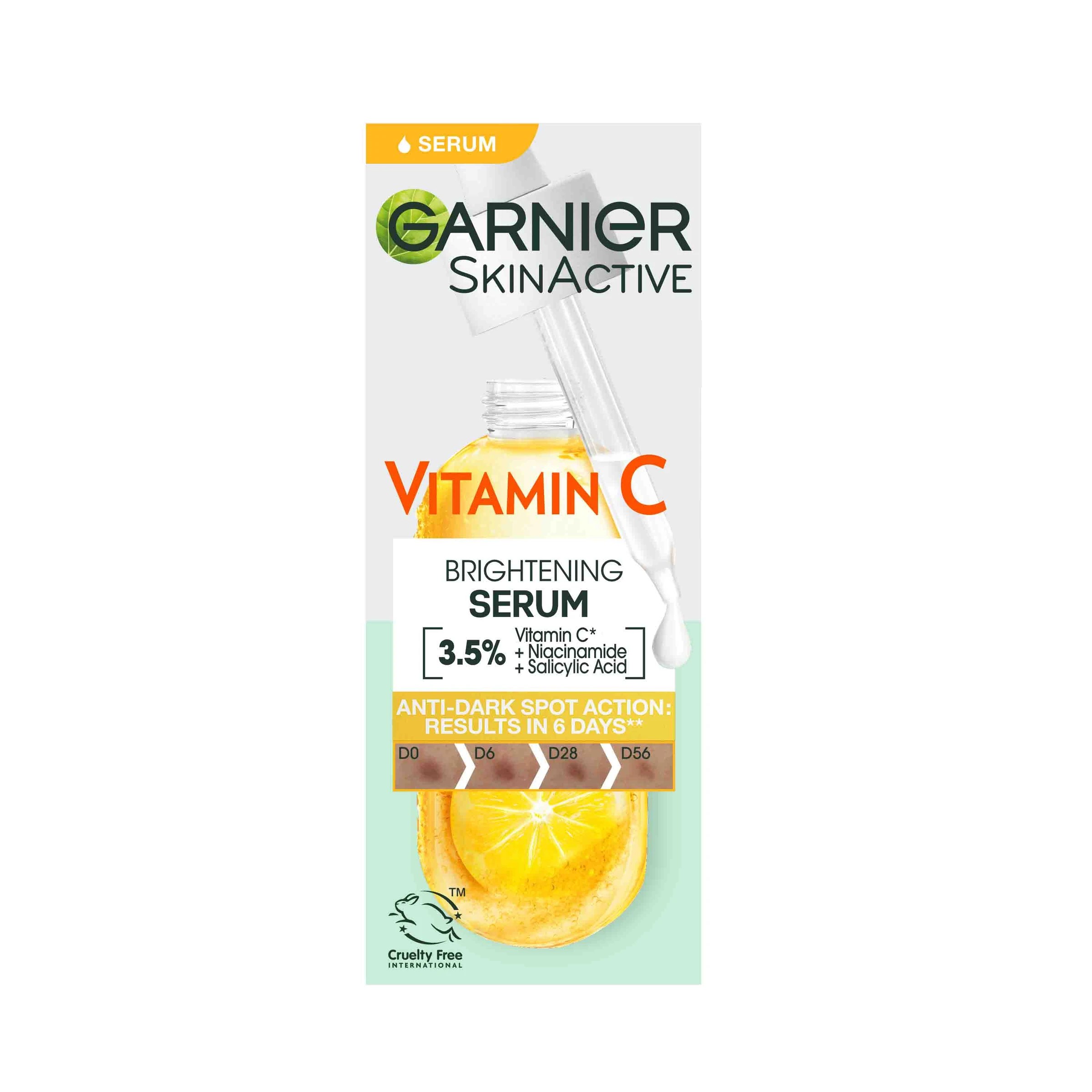 4 New Garnier SkinActive Brightening Serum 30ml - 3.5% Vitamin C, Niacinamide & Salicylic Acid, 4 of 10