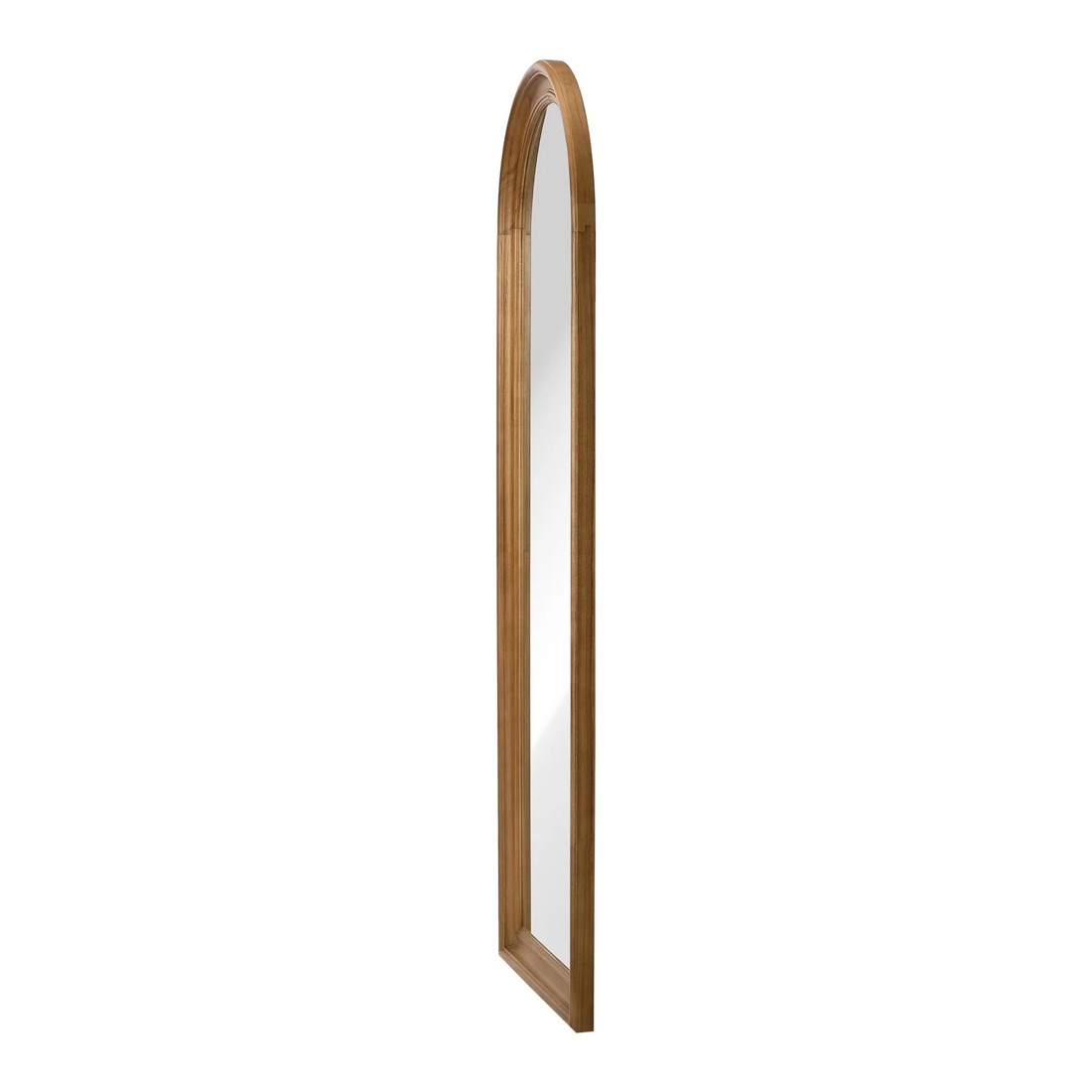 9 Oikiture Full Length Mirror Elegance Arch 165x60cm Wood Floor Mirrors - Brown, 9 of 10