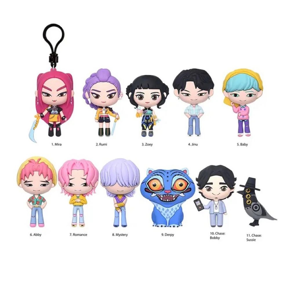 3 PVC Bag Clip Blind Bag KPop Demon Hunters Series 1, 3 of 3