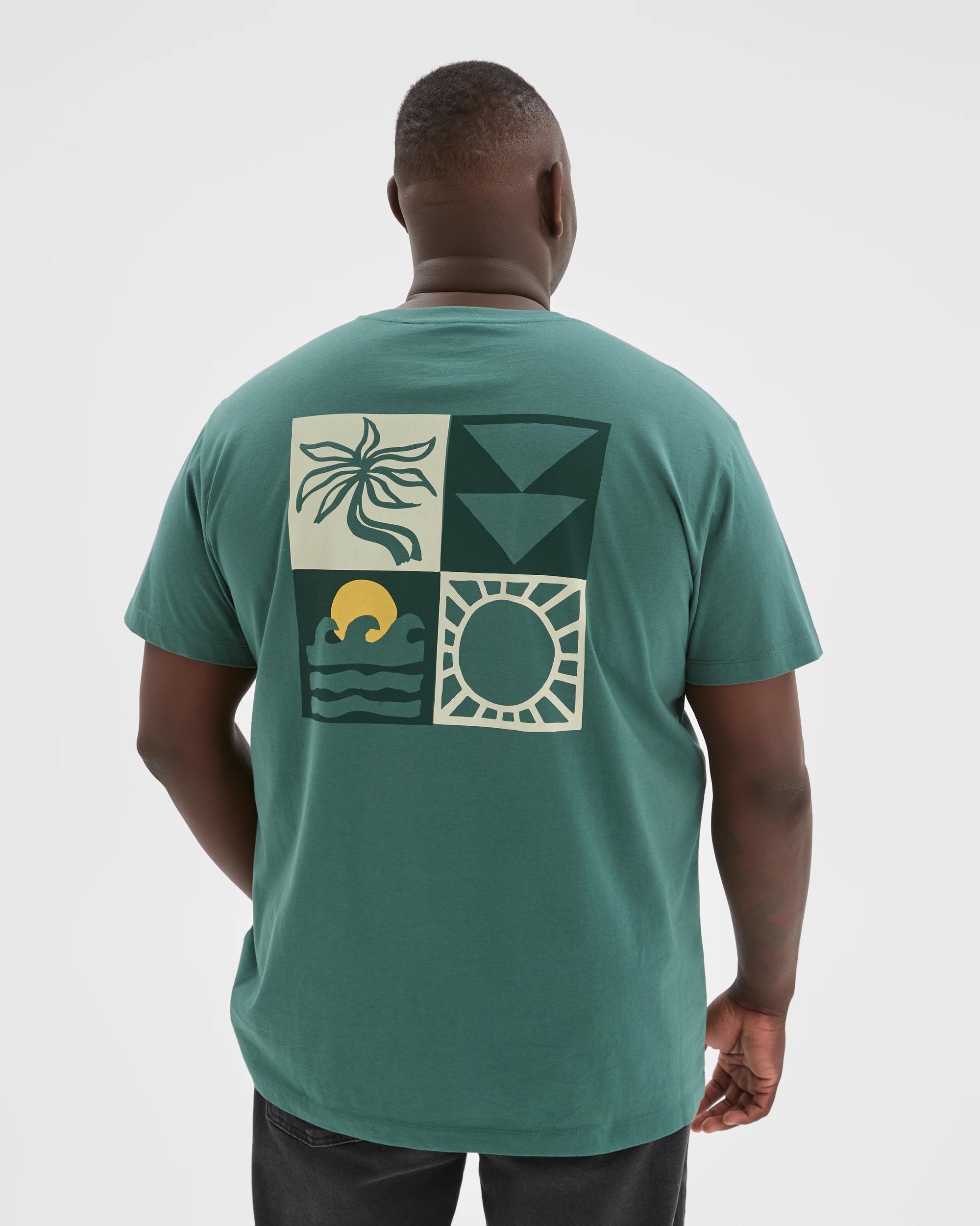 6 Target Man Plus Size Australian Cotton Graphic T-Shirt BISTRO GREEN, 6 of 6