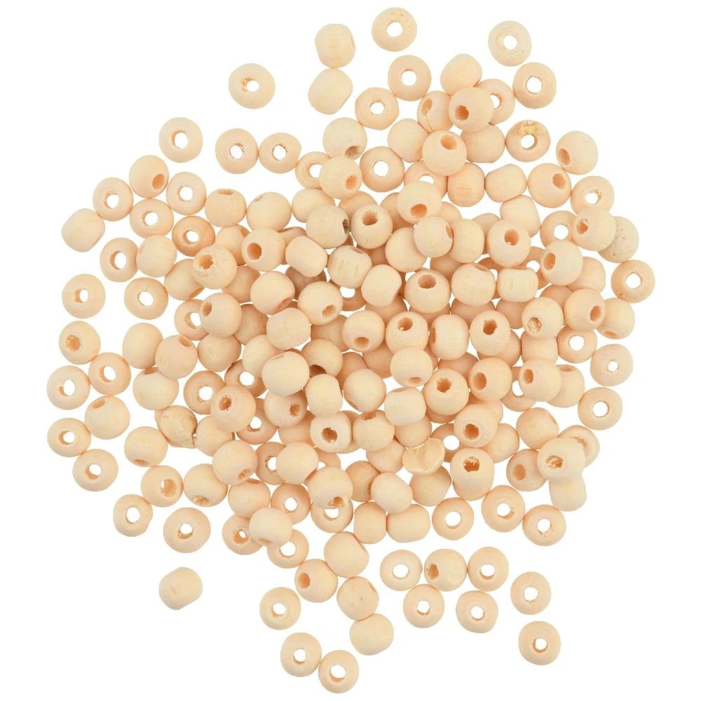 2 Born Round Wooden Beads 5mm Natural 200 Pieces, 2 of 2