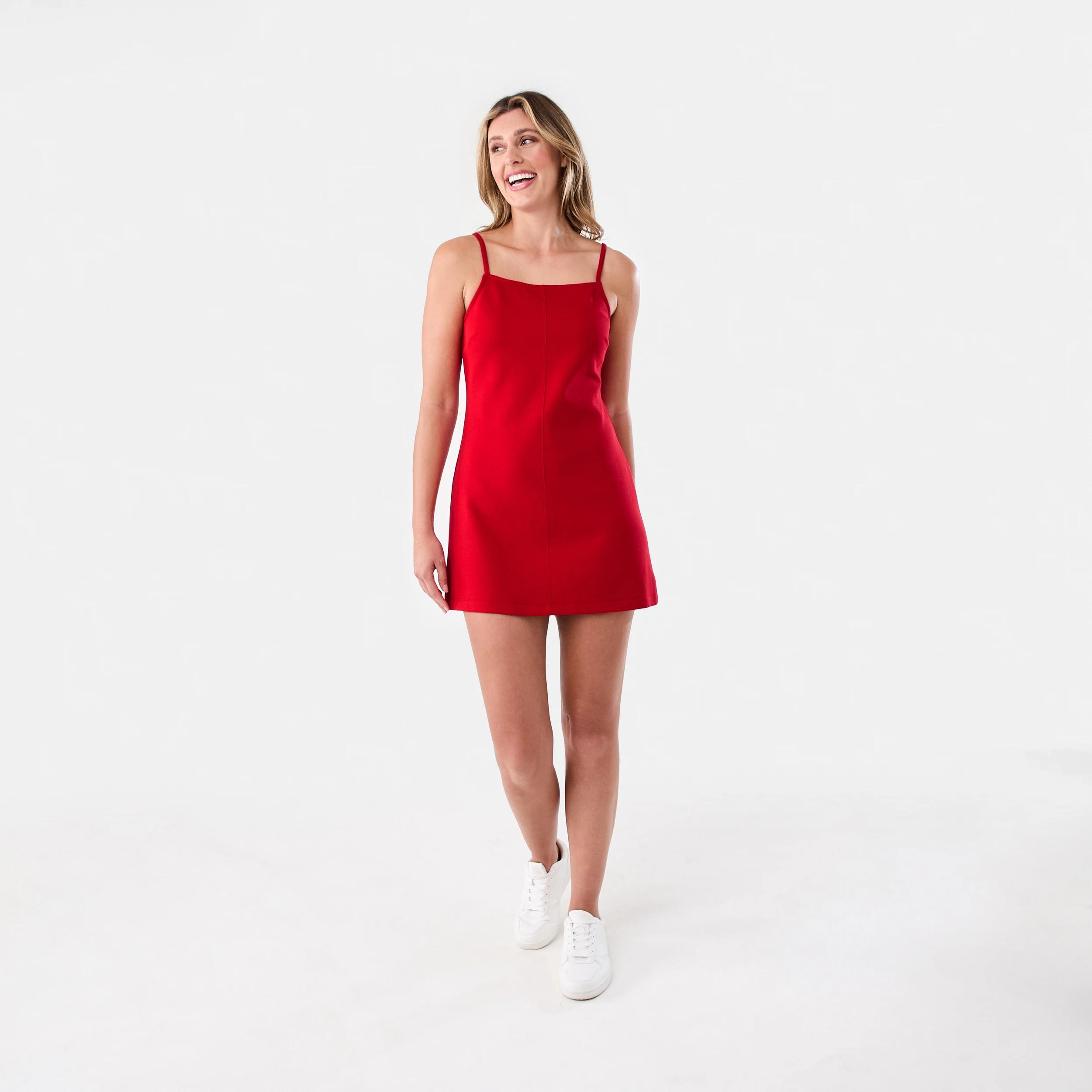 7 Sleeveless A-Line Mini Dress Strawberry, 7 of 7