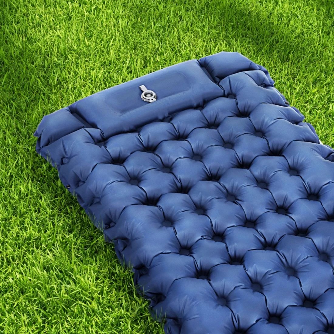 4 Weisshorn Self Inflating Mattress Camping Sleeping Mat Air Bed Single Pillow Bag - Blue, 4 of 5