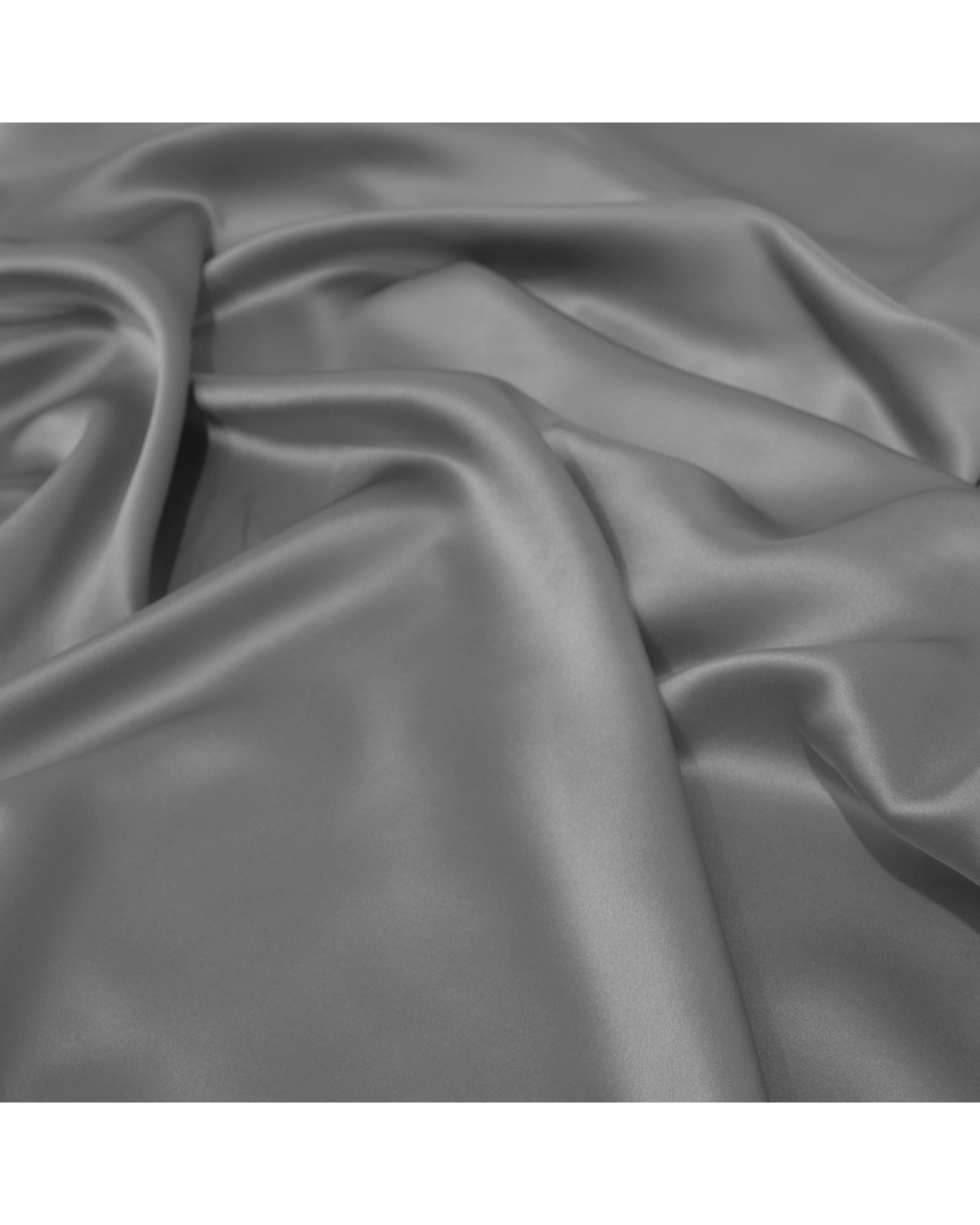 2 Bedding co Fitted Sheet 100% Mulberry Silk 22 Momme - King Single Bed - Silver, 2 of 4