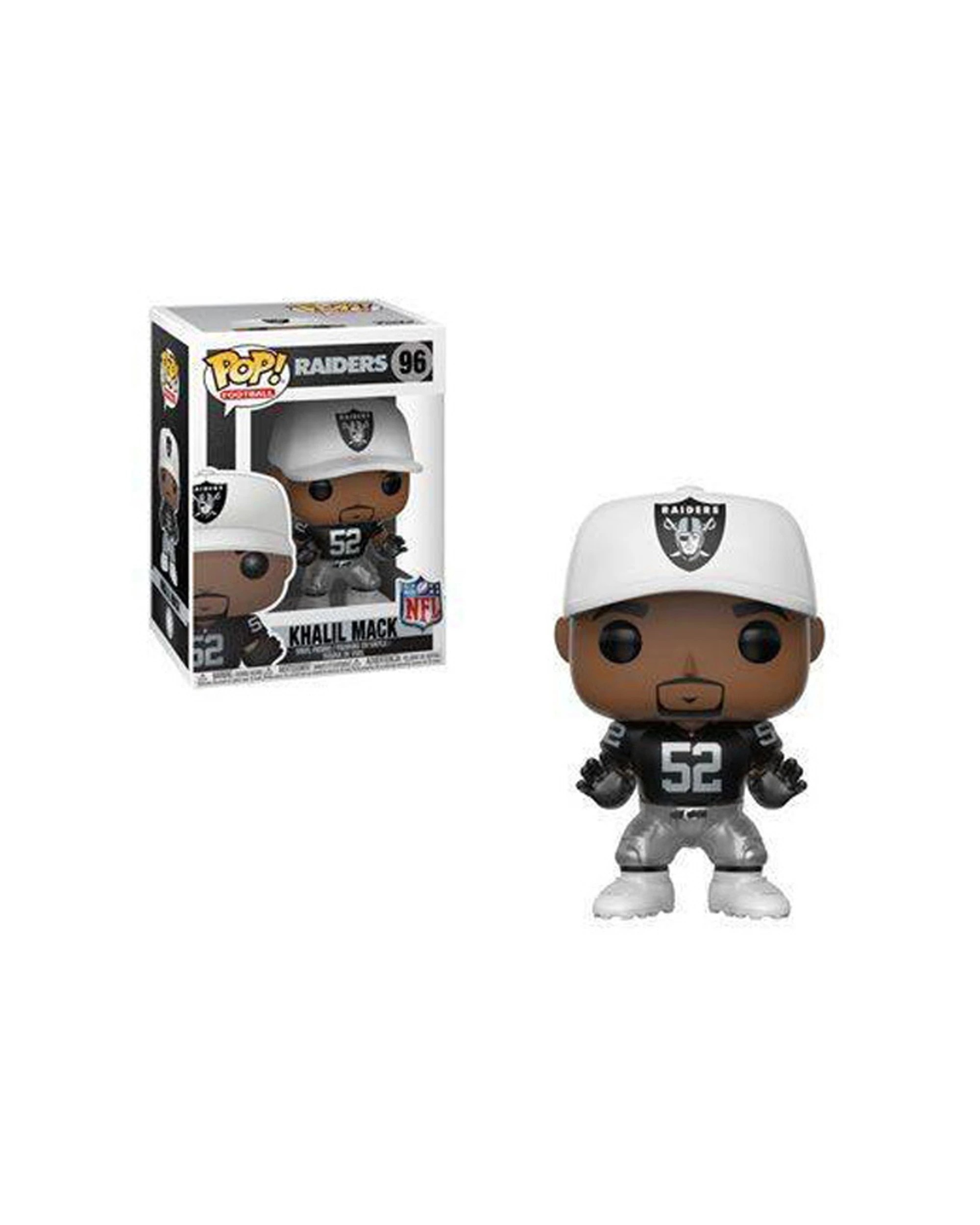 1 Pop Khalil Mack Pop NFL Action Figure Raiders Collectible Pop Vinyl 10cm - Black, 1 of 3