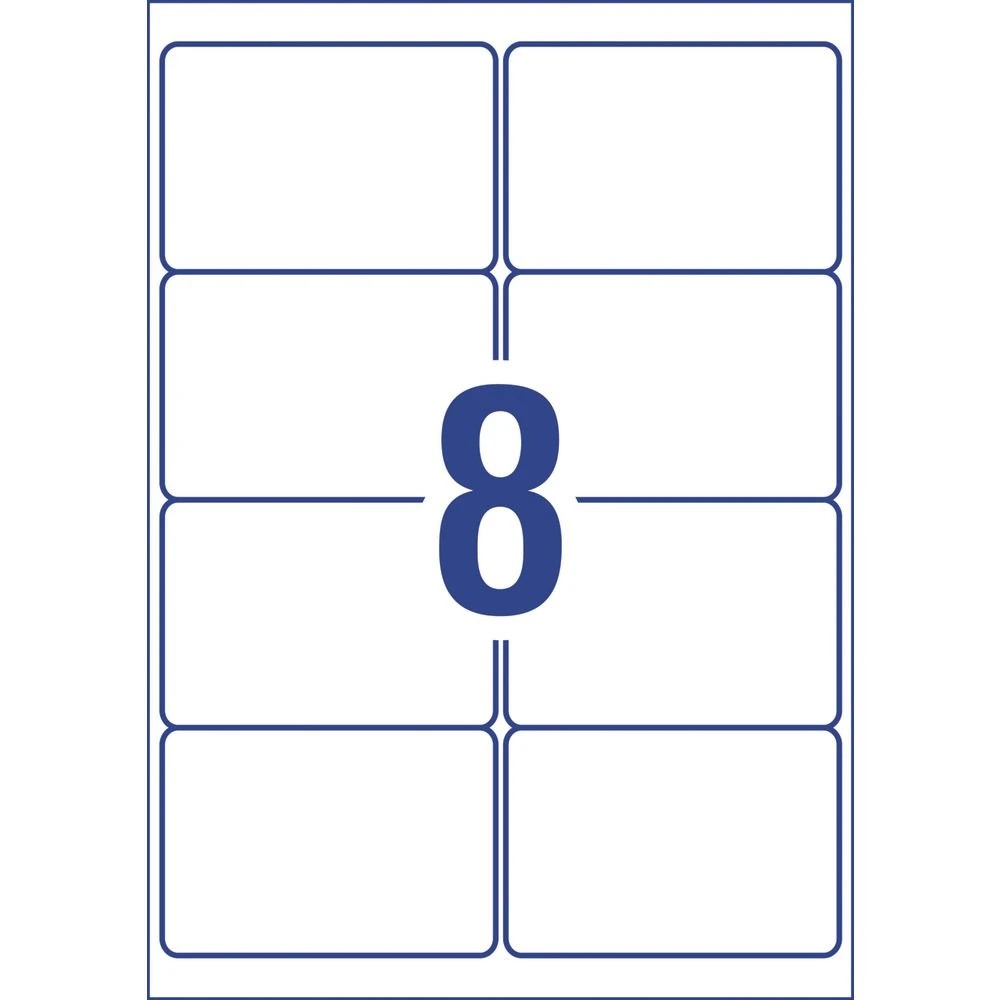 3 Avery 8UP Chemical Grade Laser Labels 99.1 x 67.7mm 10 Sheets, 3 of 5