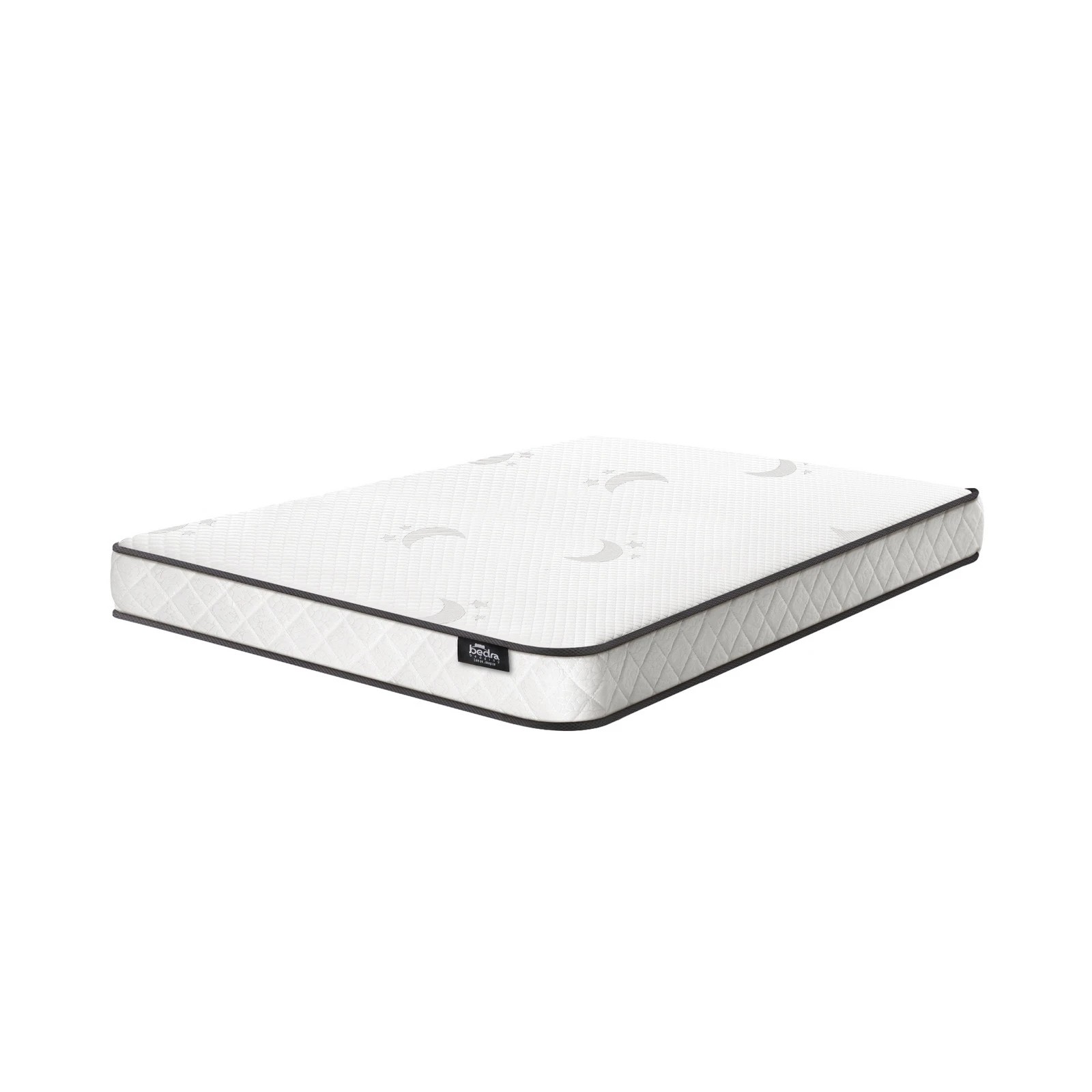 1 Bedra Bedding Double Mattress Tight Top Bed Bonnell Spring Foam 13cm
 - White, 1 of 10