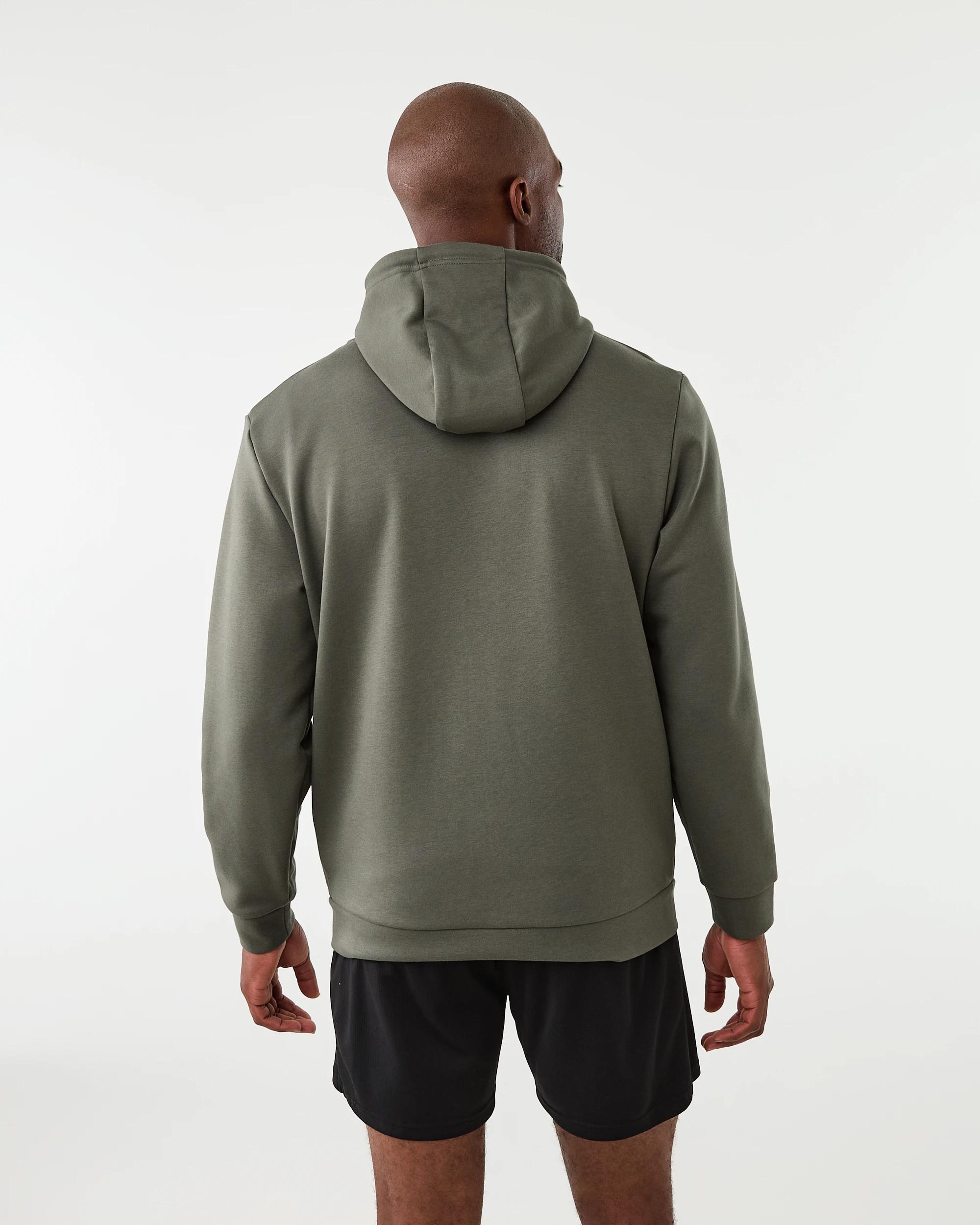 4 Active Mens Sports Tech Hoodie Grn Forest, 4 of 7