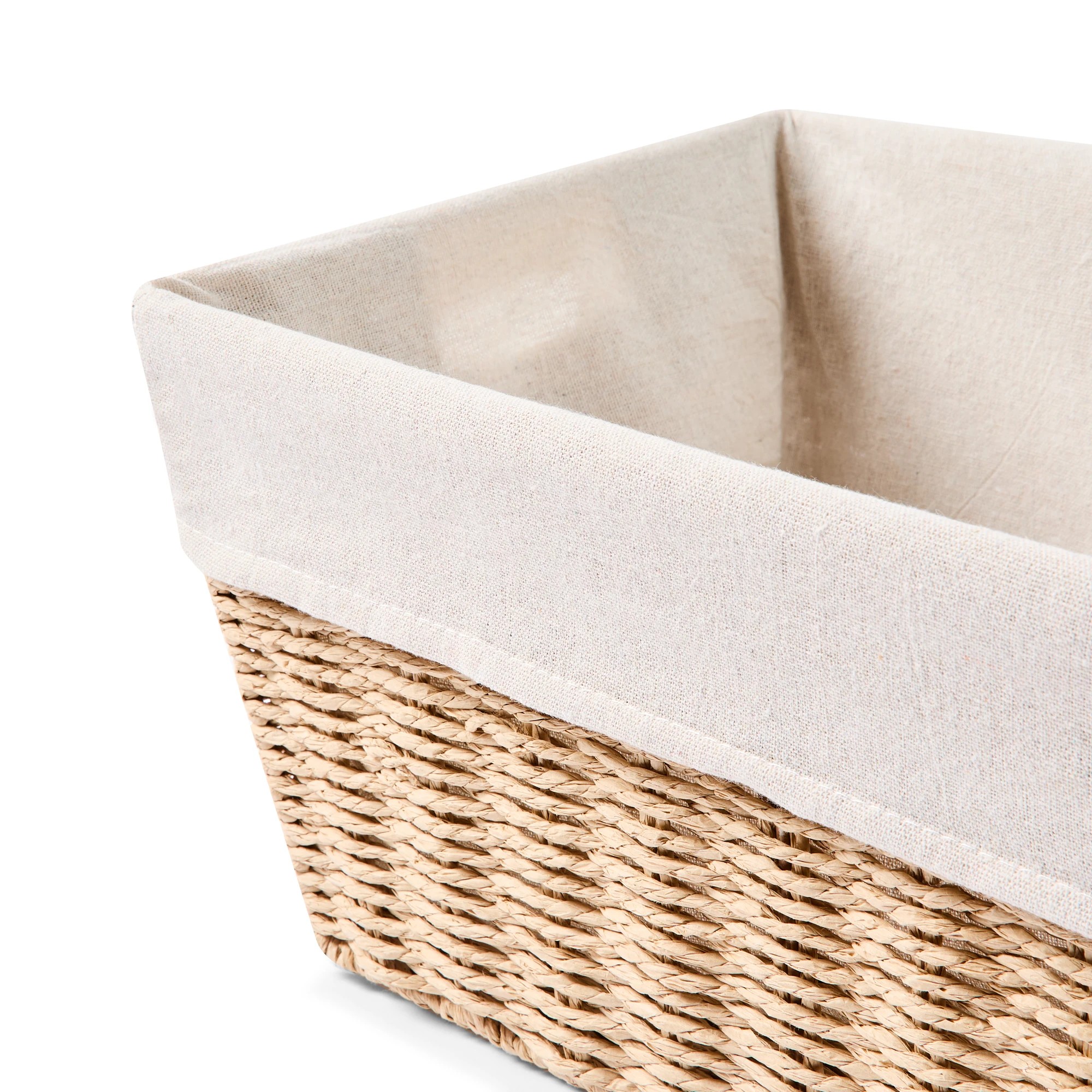 6 Paper Rope Basket with Liner - Beige, 6 of 8