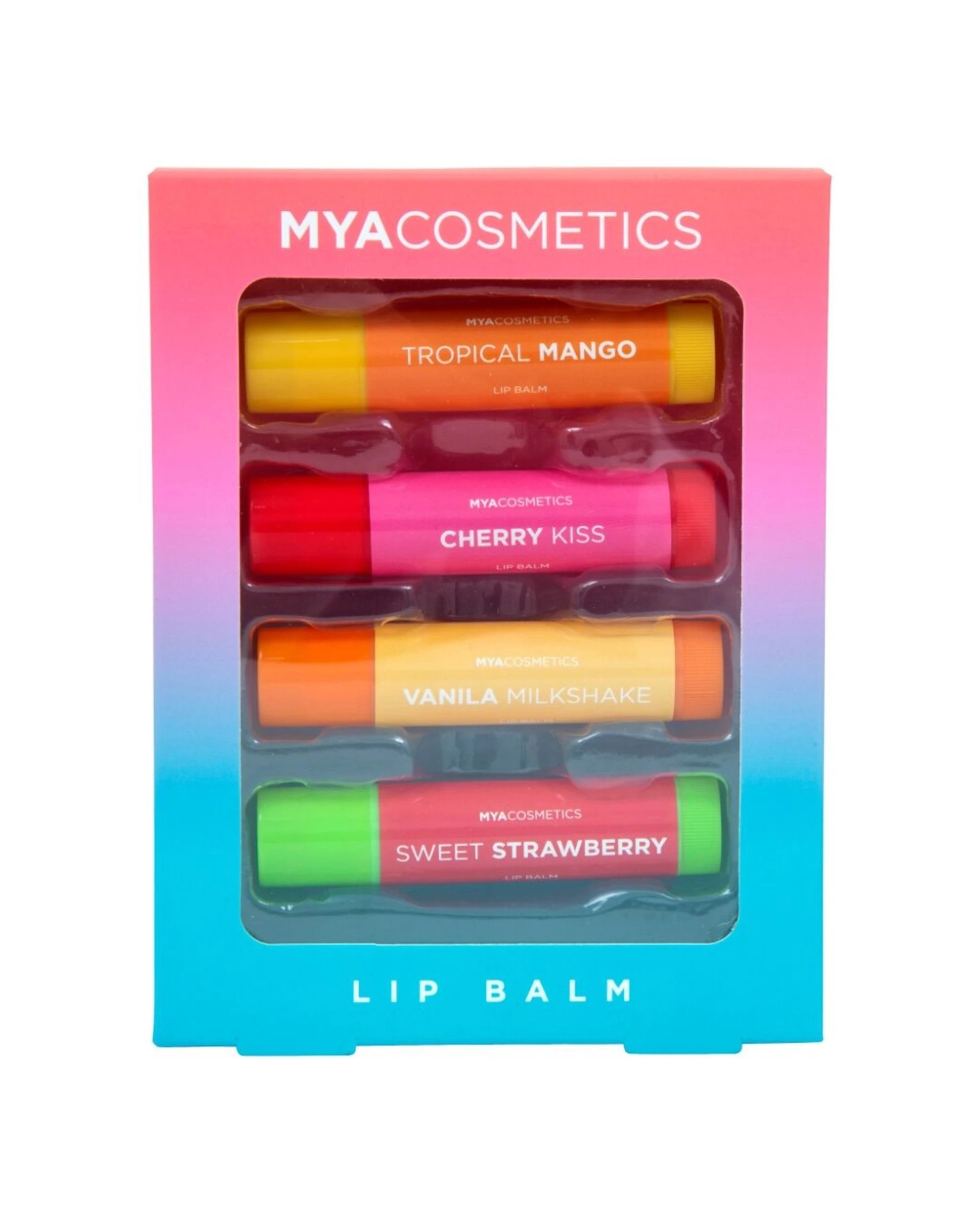 7 MYA 4x 4pc Lip Balm Set Moisturising Tinted Kids Children - Multi, 7 of 8