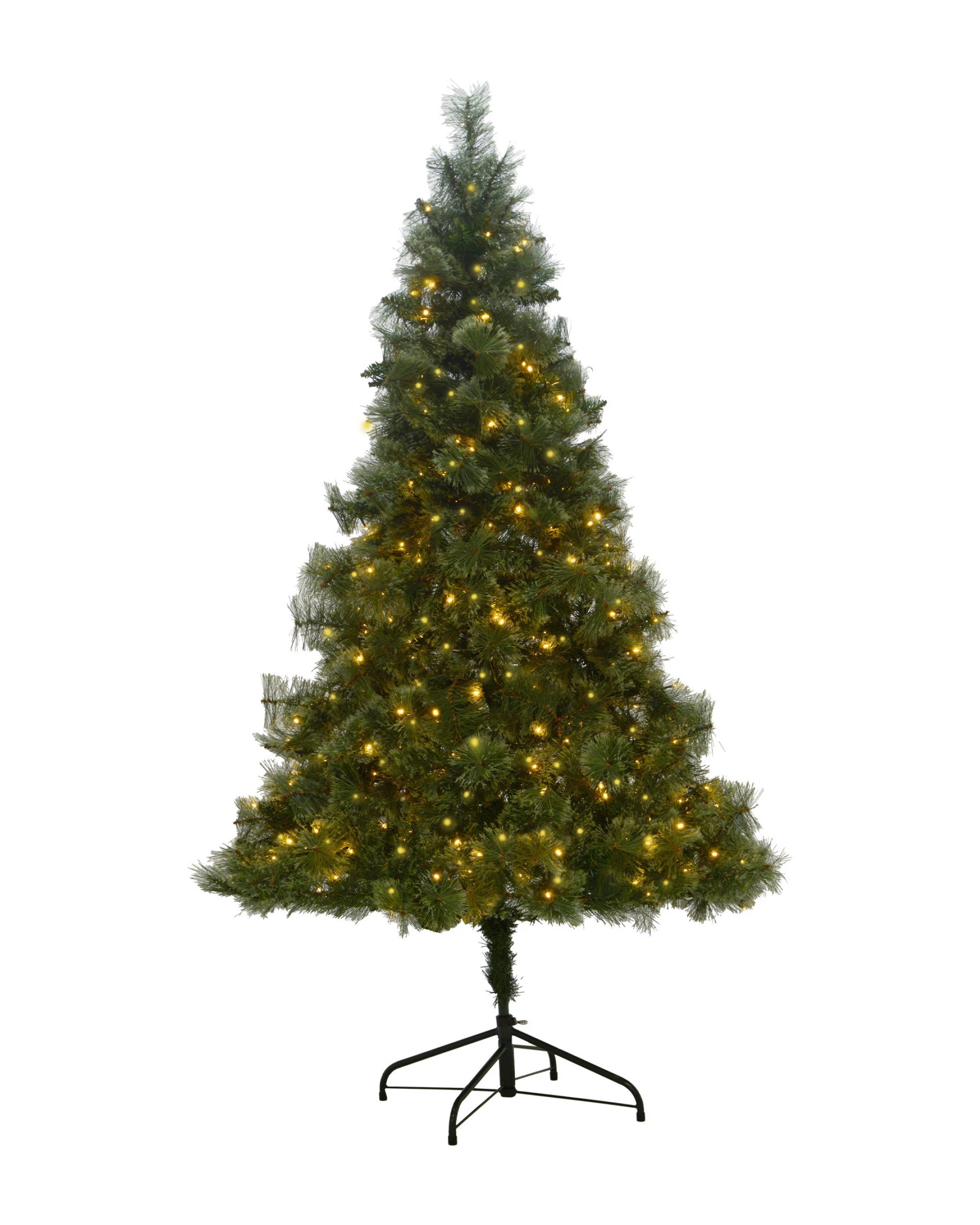 1 Christabelle 1.8m Christmas Tree Cashmere Pine 6ft Pre-Lit with LED Lights, 1 of 6