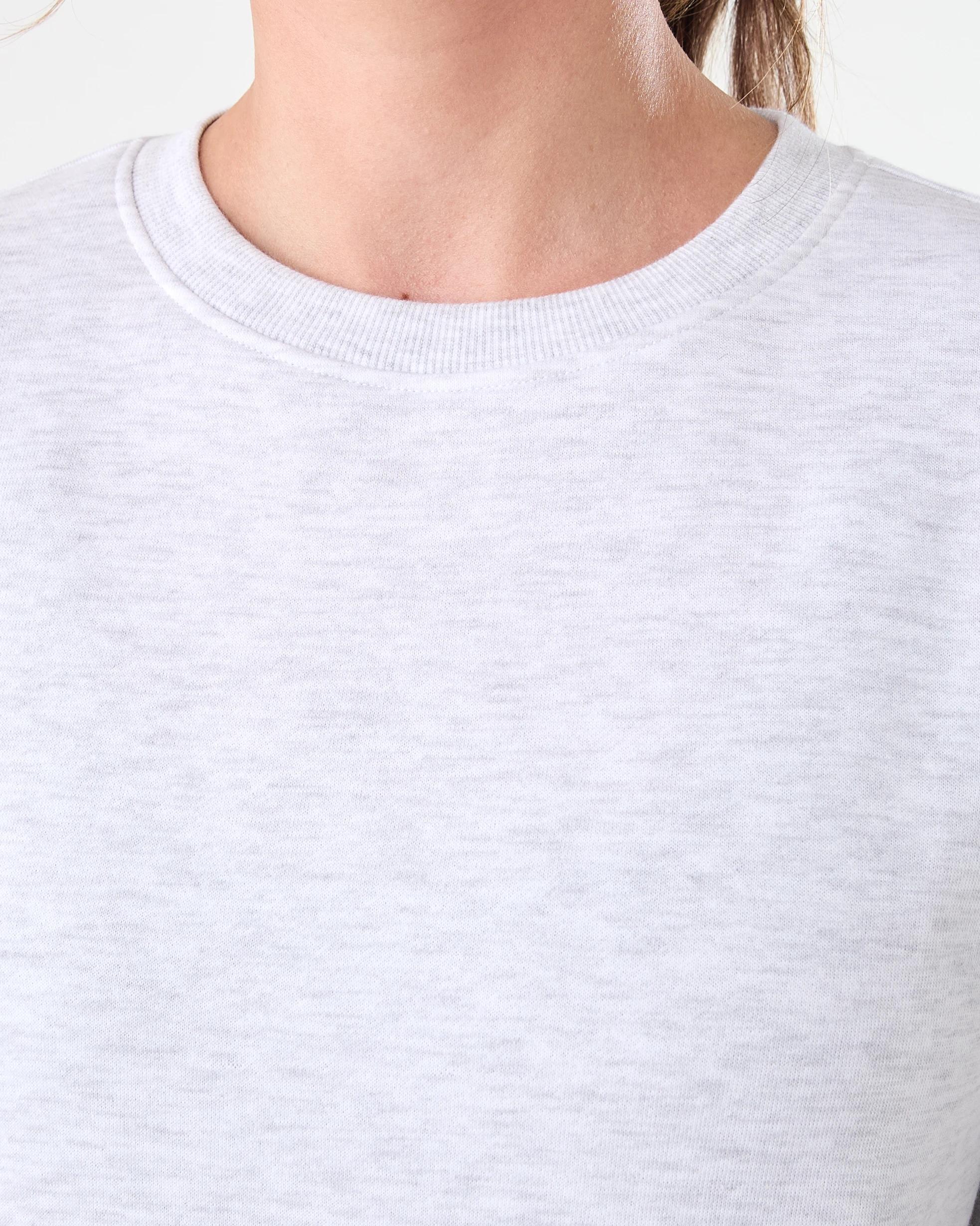 5 Active Womens Basic Crew Neck Sweatshirt Heather, 5 of 7