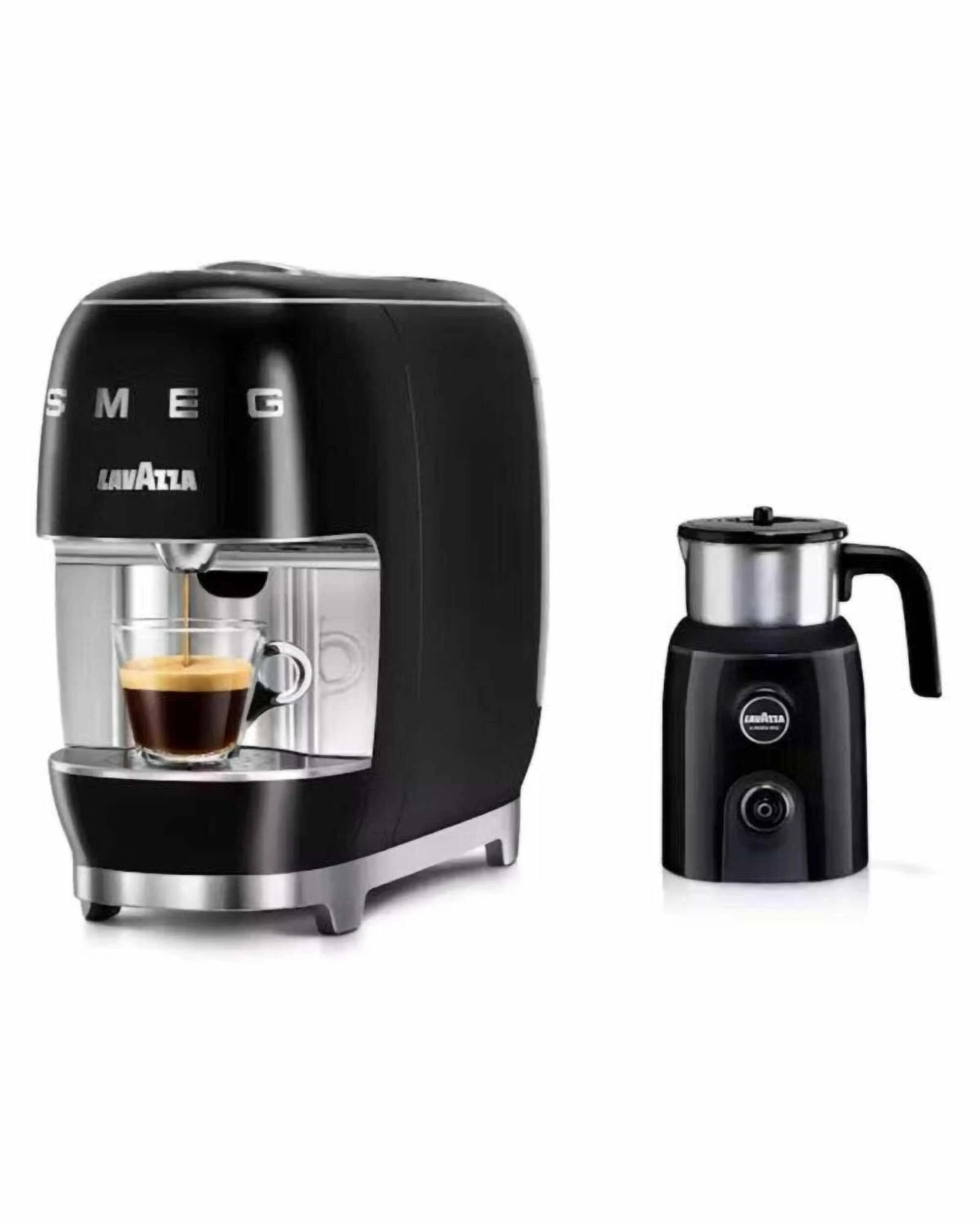1 Lavazza A Modo Mio Smeg Capsule Coffee Machine - Black - BLACK, 1 of 3