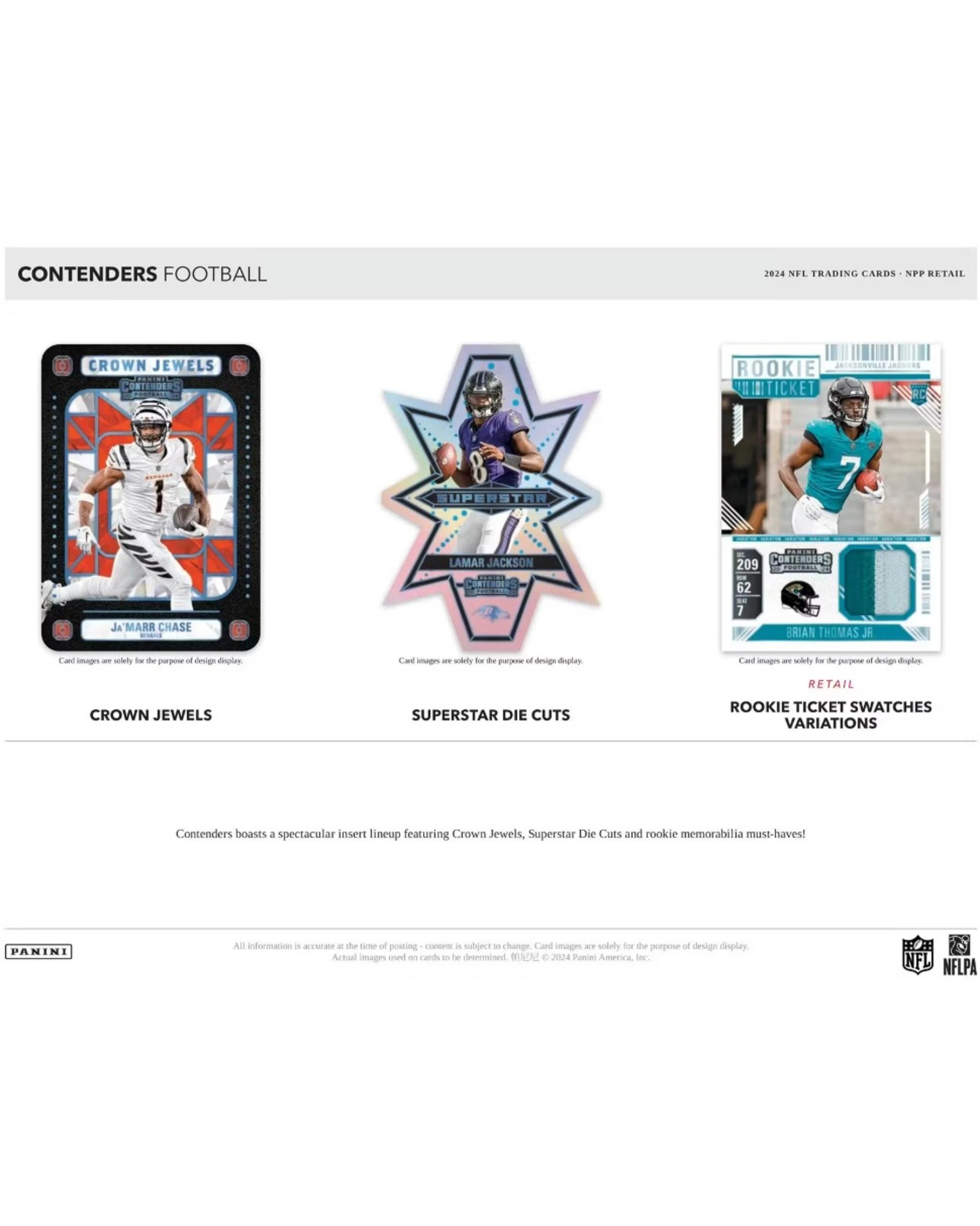 5 Panini 2024 NFL Contenders Football Fat Pack Box, 5 of 7