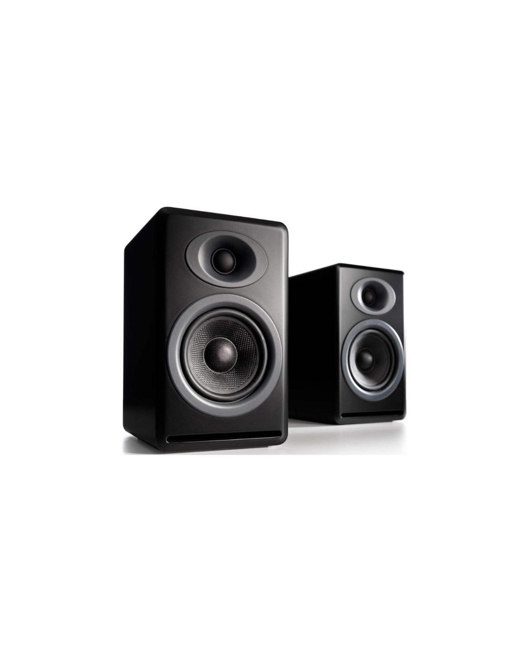 1 Audioengine P4 Passive Bookshelf Speakers Satin Black, 1 of 3