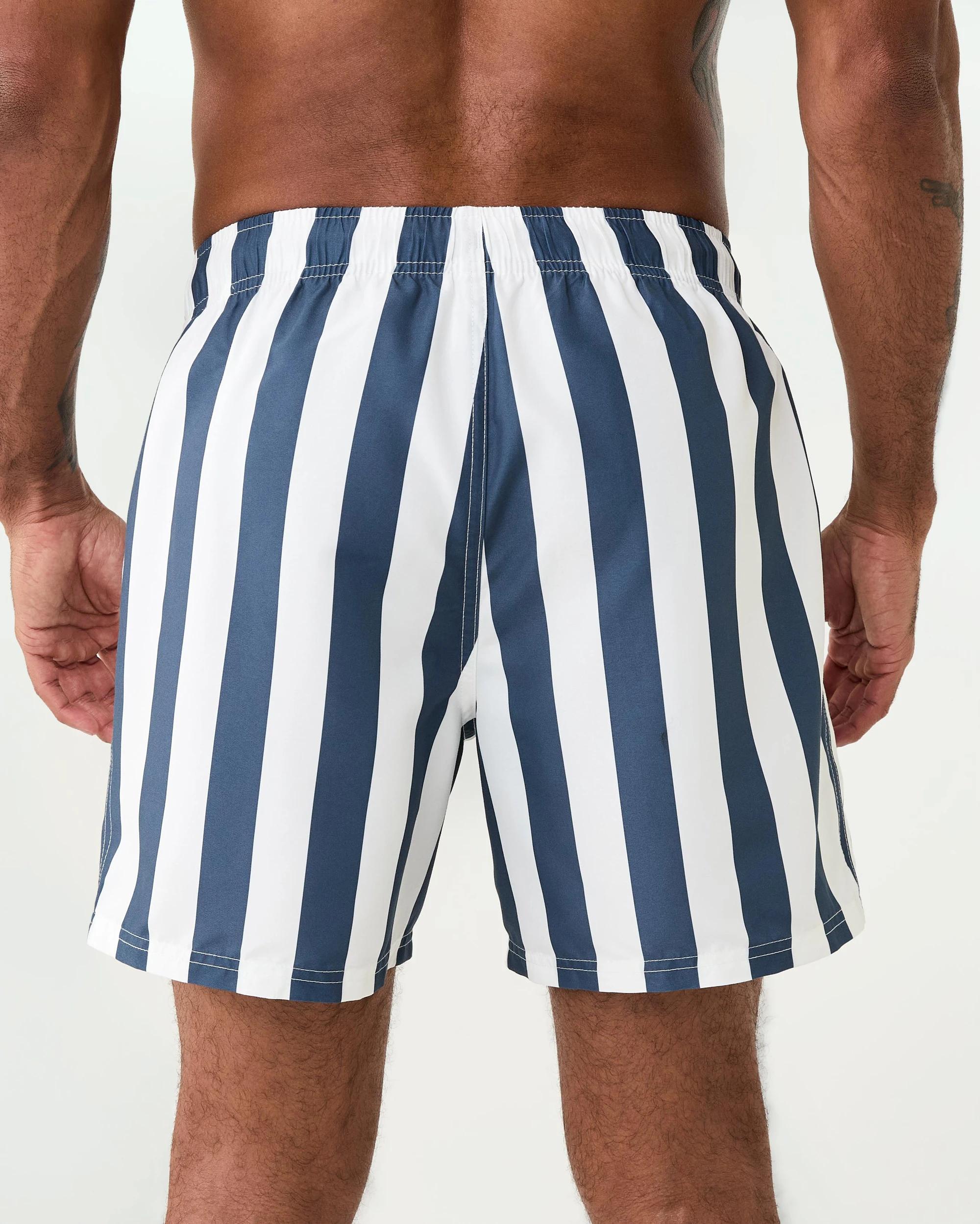 3 Core Print Swim Shorts Nvy Stripe, 3 of 6