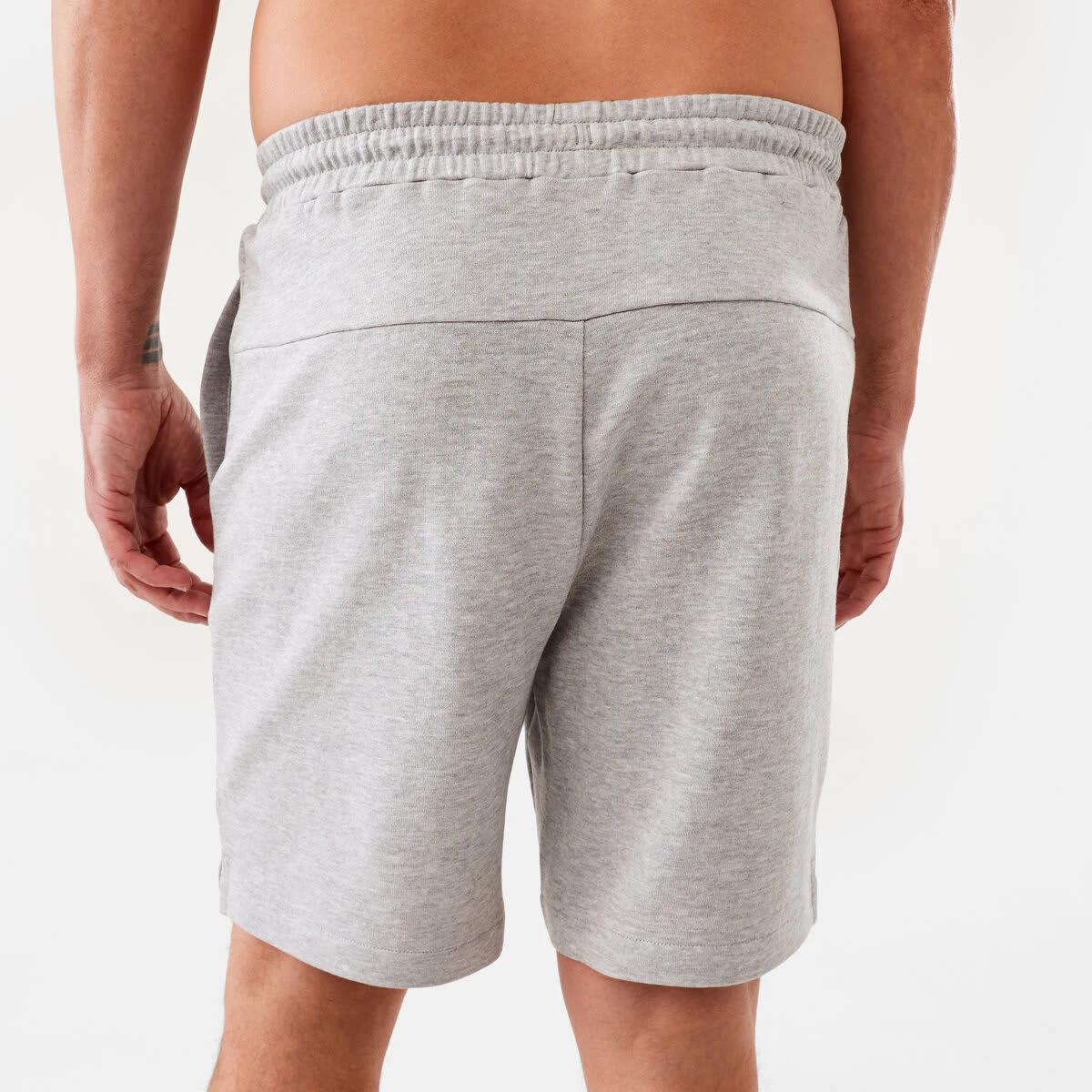3 Active Mens Terry Shorts Grey Marl, 3 of 7