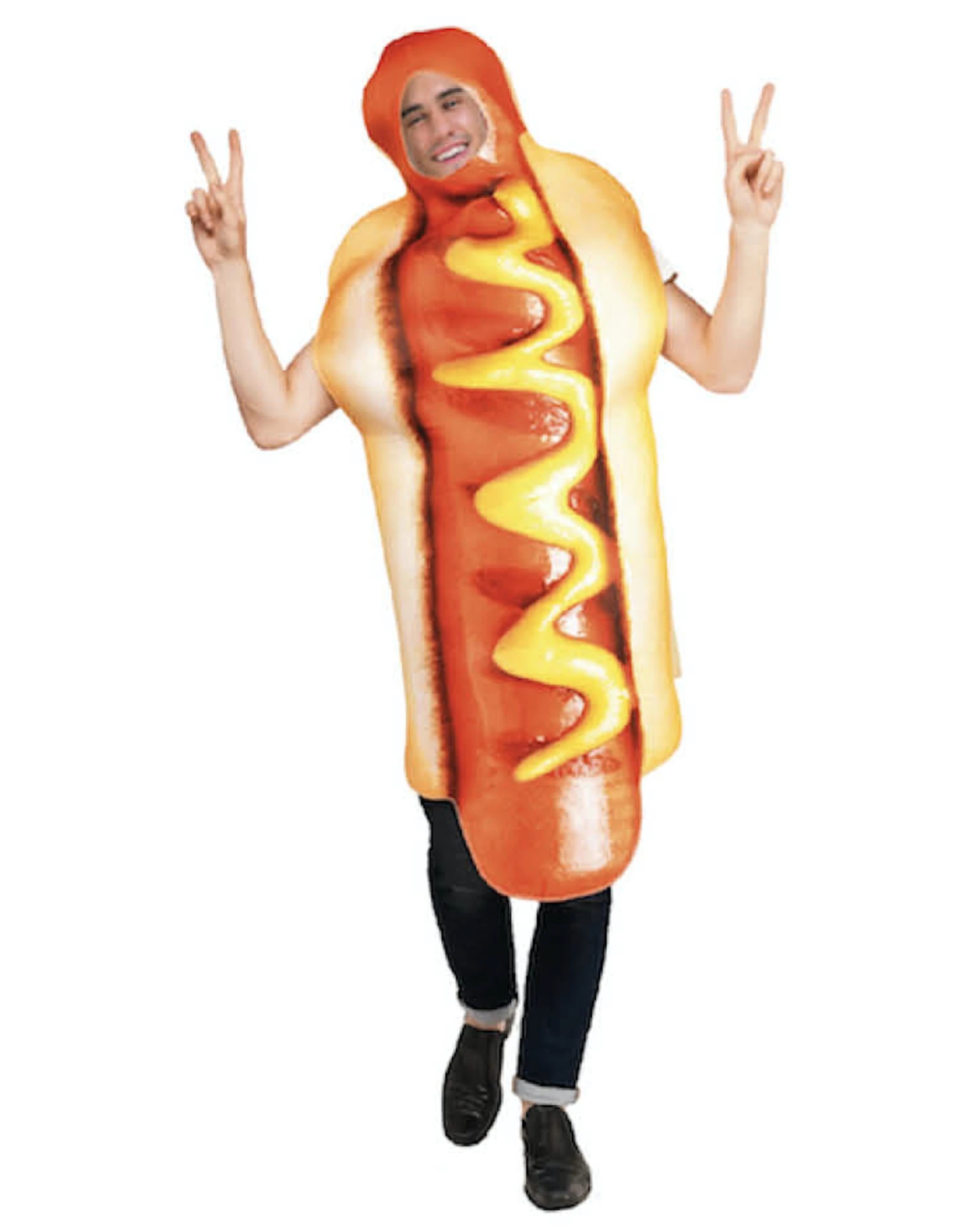 1 BR Costumes Adult Hot Dog Costume for Footy Match or Halloween Celebration, 1 of 1