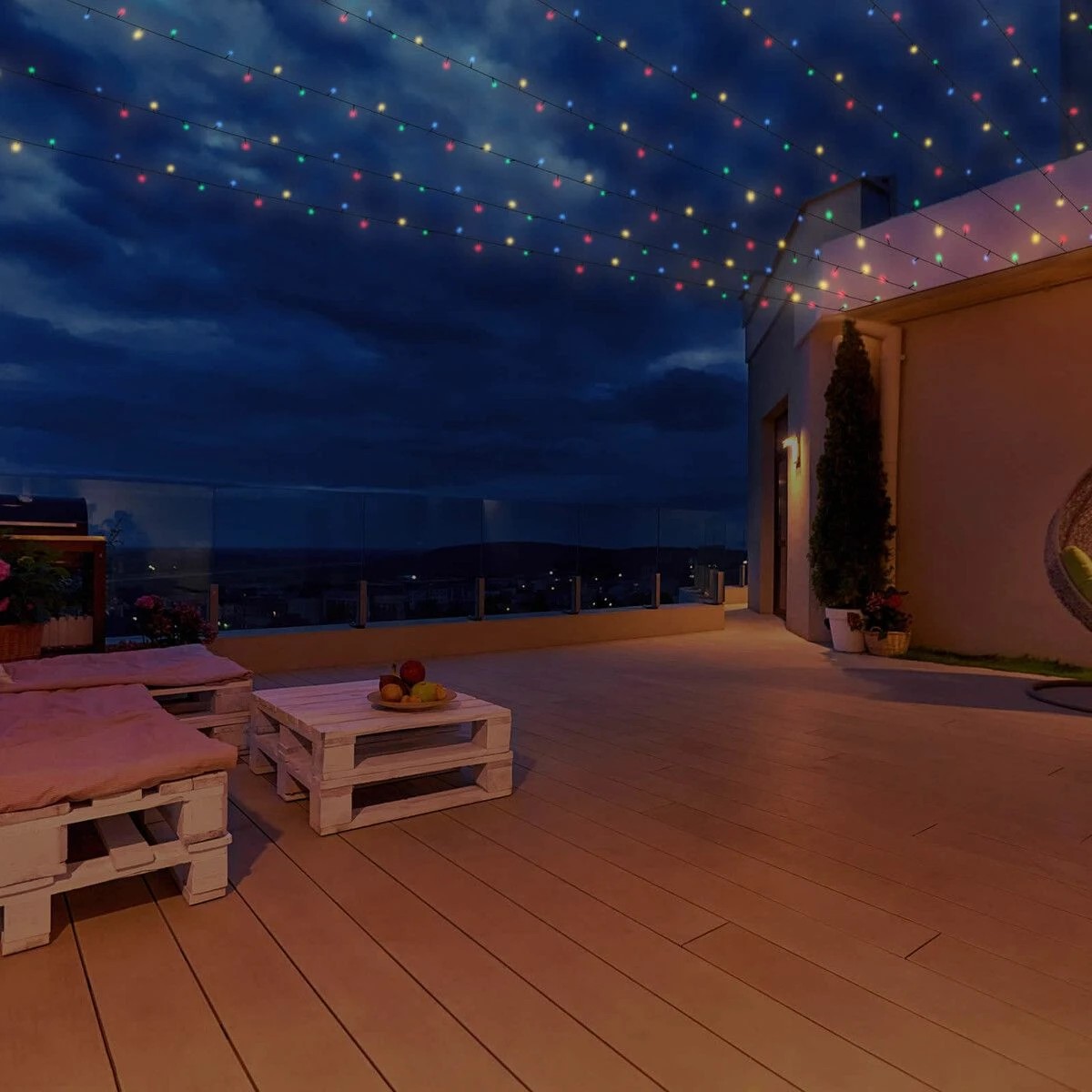 3 AUSWAY Solar Fairy String Light LED Xmas Falling Twinkle Tree Decoration, 3 of 5