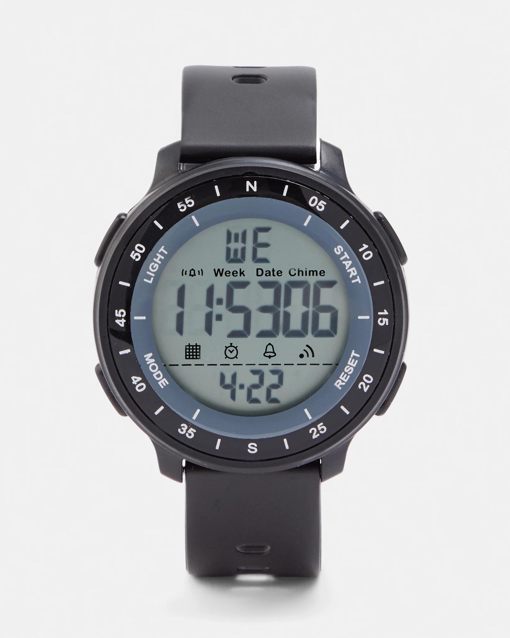 1 Active Round Watch with Dial - Black Black, 1 of 5