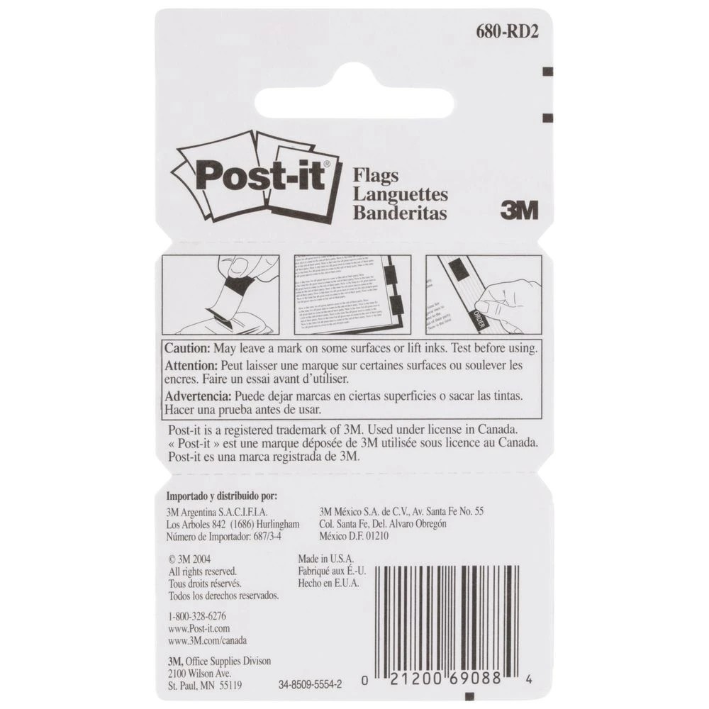 5 Post-it Flags 25x43mm Red 2 Pack, 5 of 7