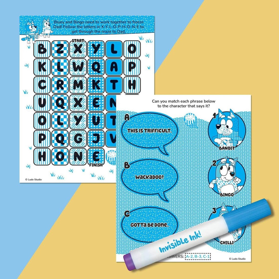 2 INKredibles Bluey Invisible Ink! Game Book, 2 of 10