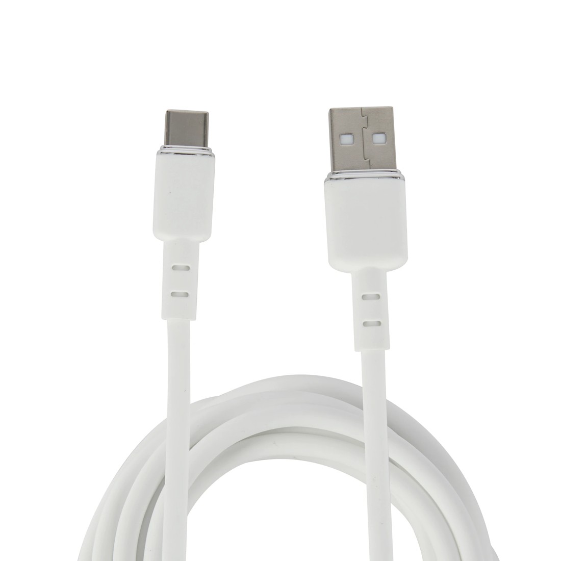 2 Wall USB Charger with USB-A to USB-C - White, 2 of 7