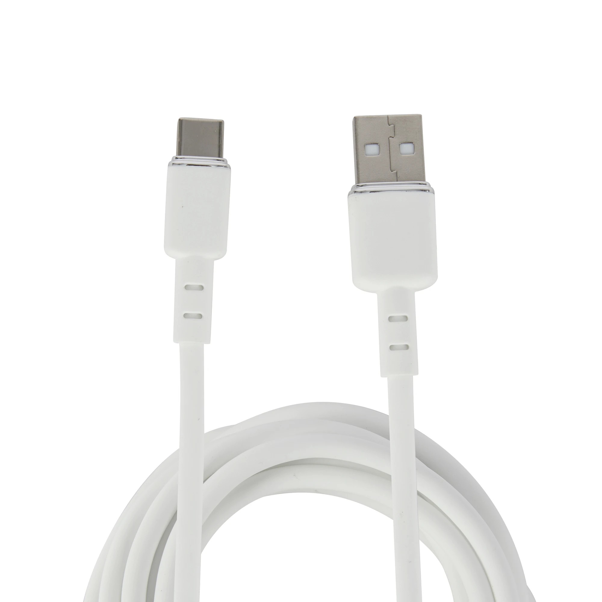 2 Wall USB Charger with USB-A to USB-C - White, 2 of 7