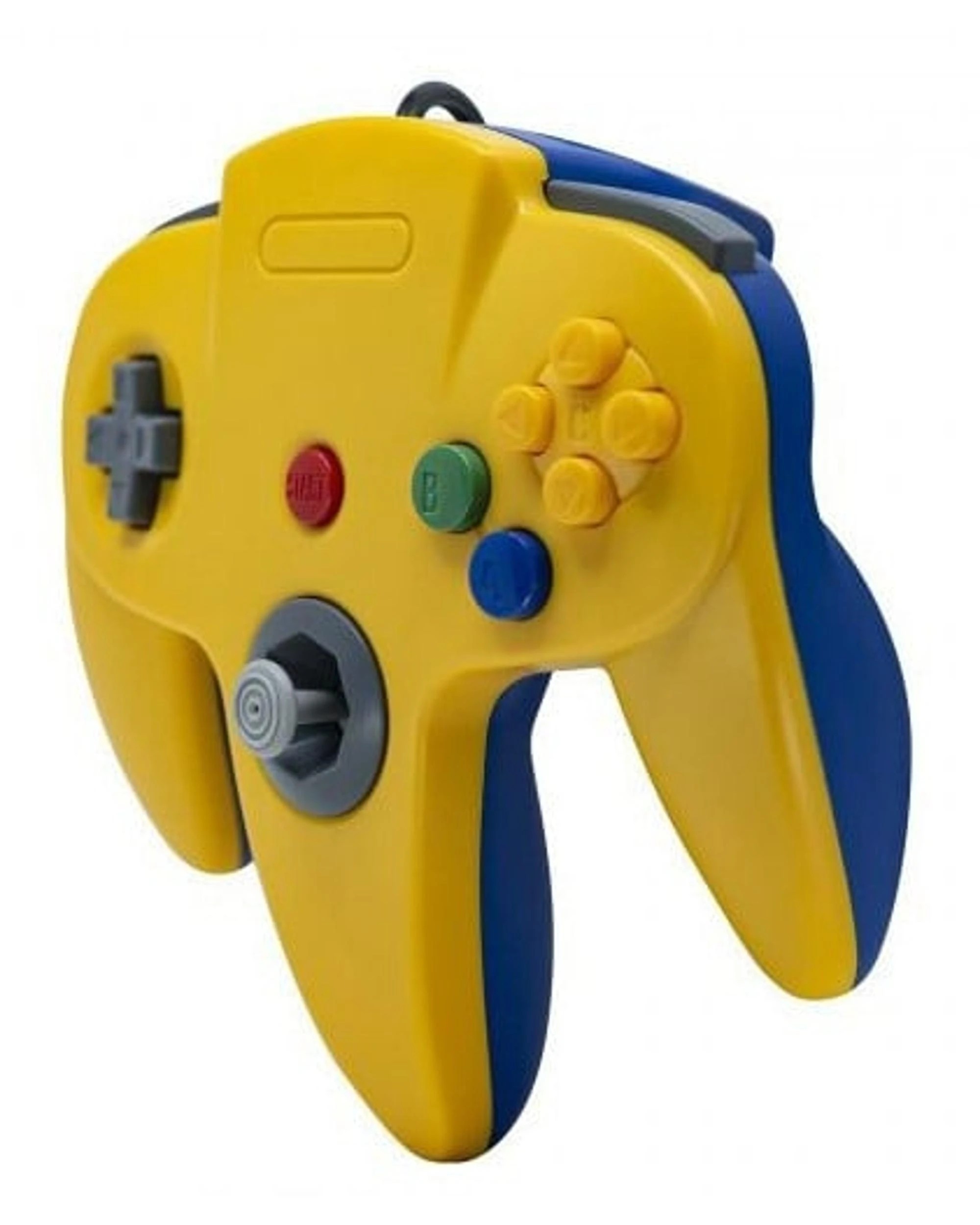 2 Teknogame N64 Controller Replica Yellow/Blue - Multi, 2 of 3