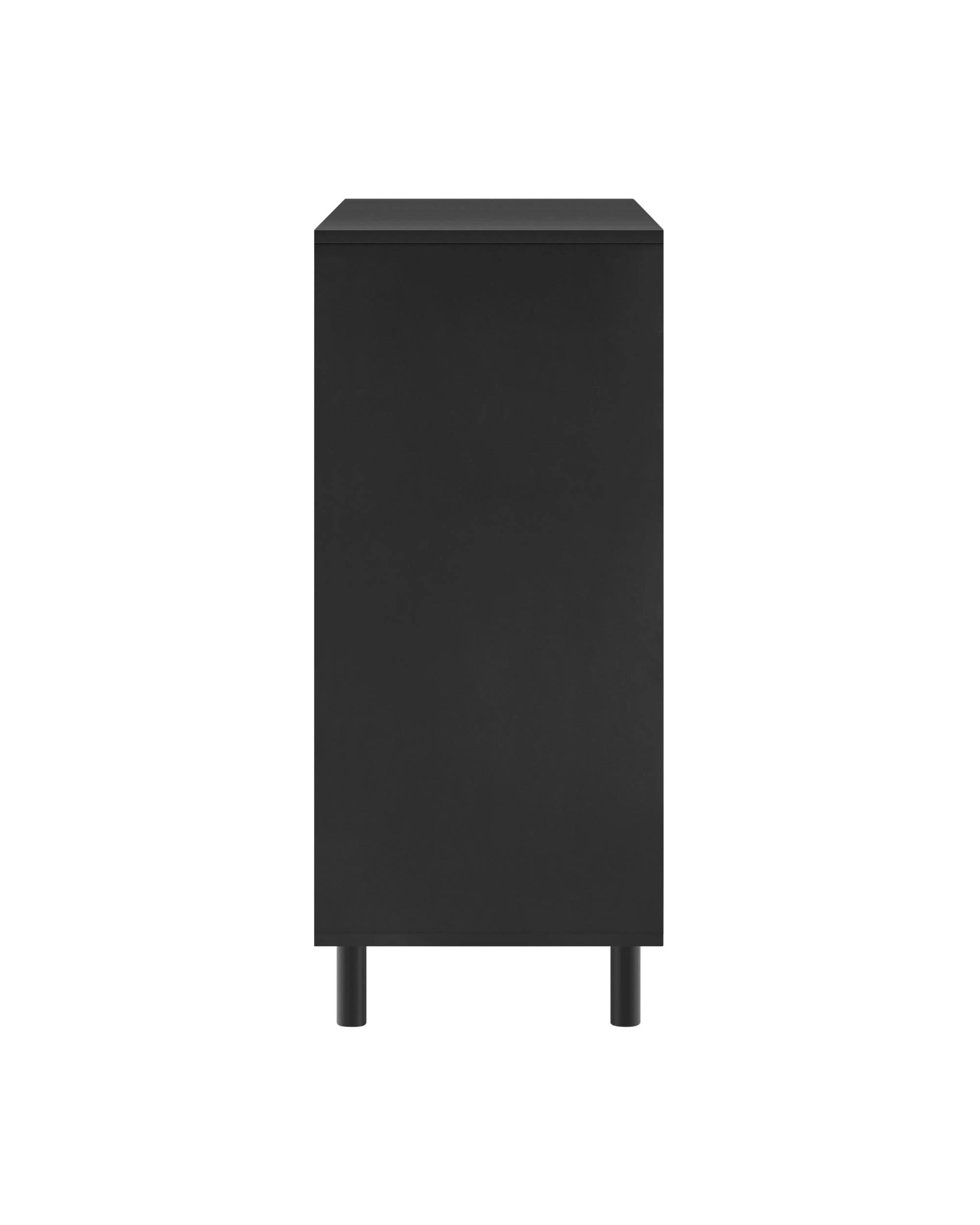 6 Kodu Tallboy Dresser Chest 5 Drawers - Black, 6 of 10