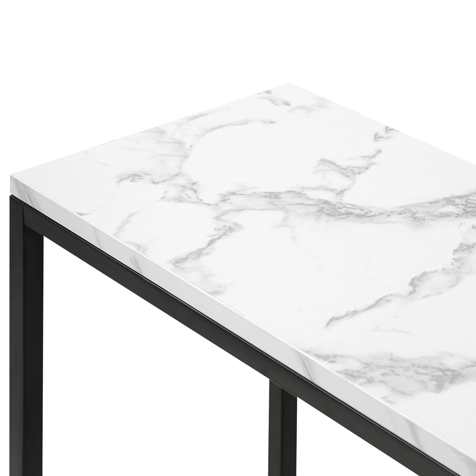 8 Oikiture Console Table Marble-look Iron Hallway Desk Entry Display
 - Multi, 8 of 10