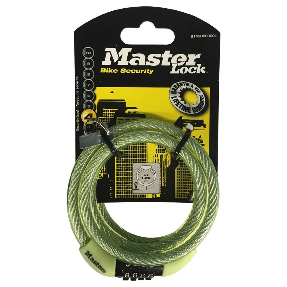 9 Masterlock Combination Bike Lock 8mm x 1.2m, 9 of 9
