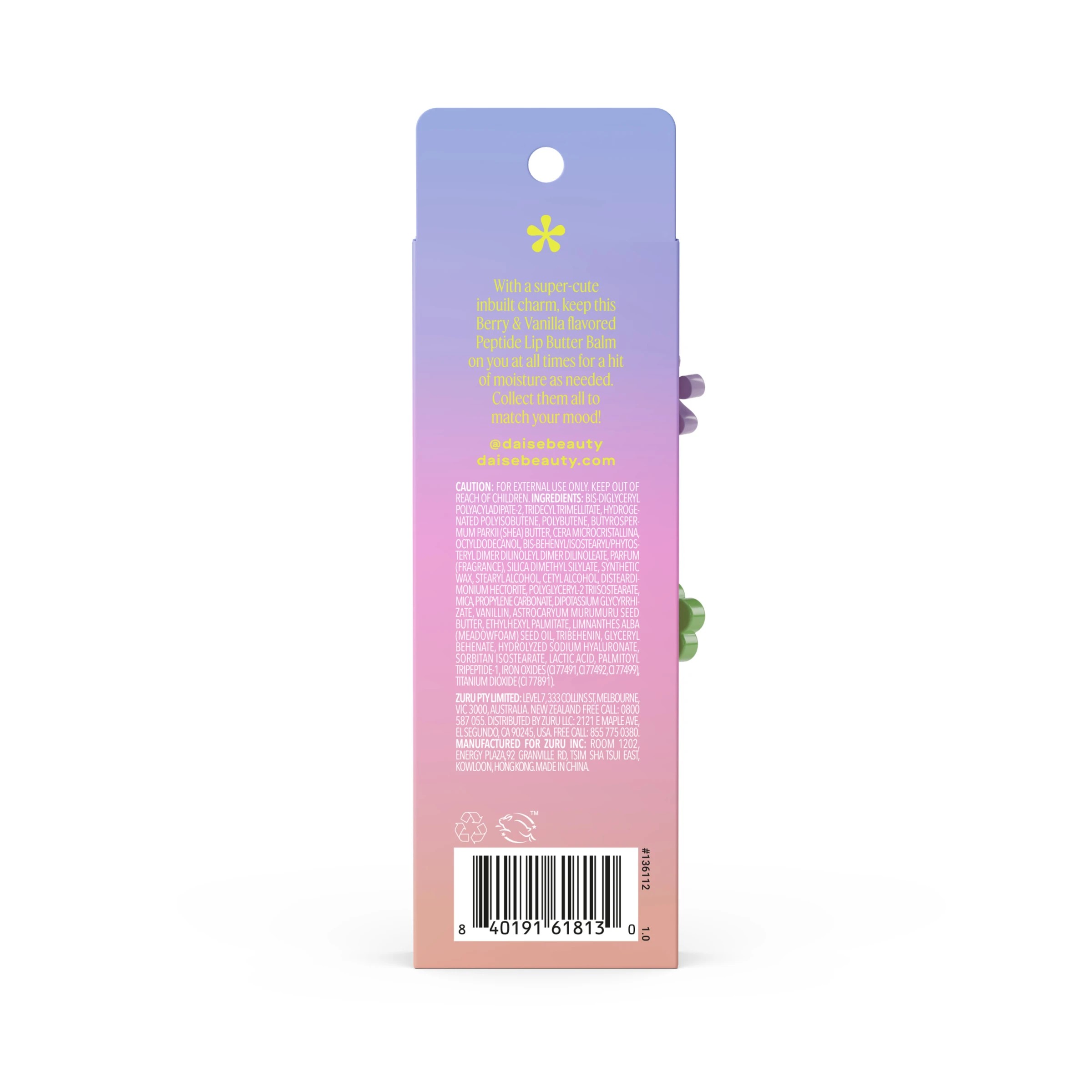 2 DAISE Peptide Lip Butter Balm 15ml - Berry & Vanilla, 2 of 10