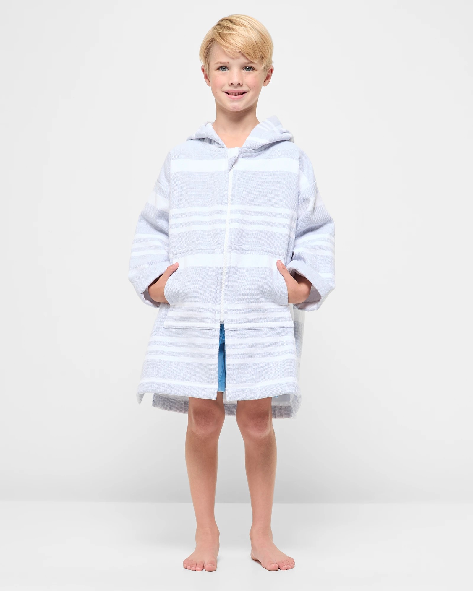 1 Target Henley Kids  Zip Thru Hooded Towel - Size: 4-6, 1 of 6