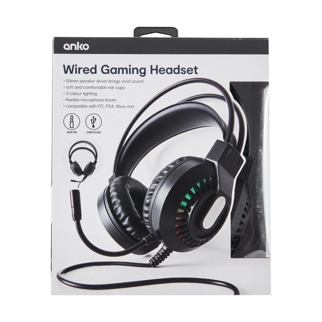 10 Wired Gaming Headset - Black, 10 of 10