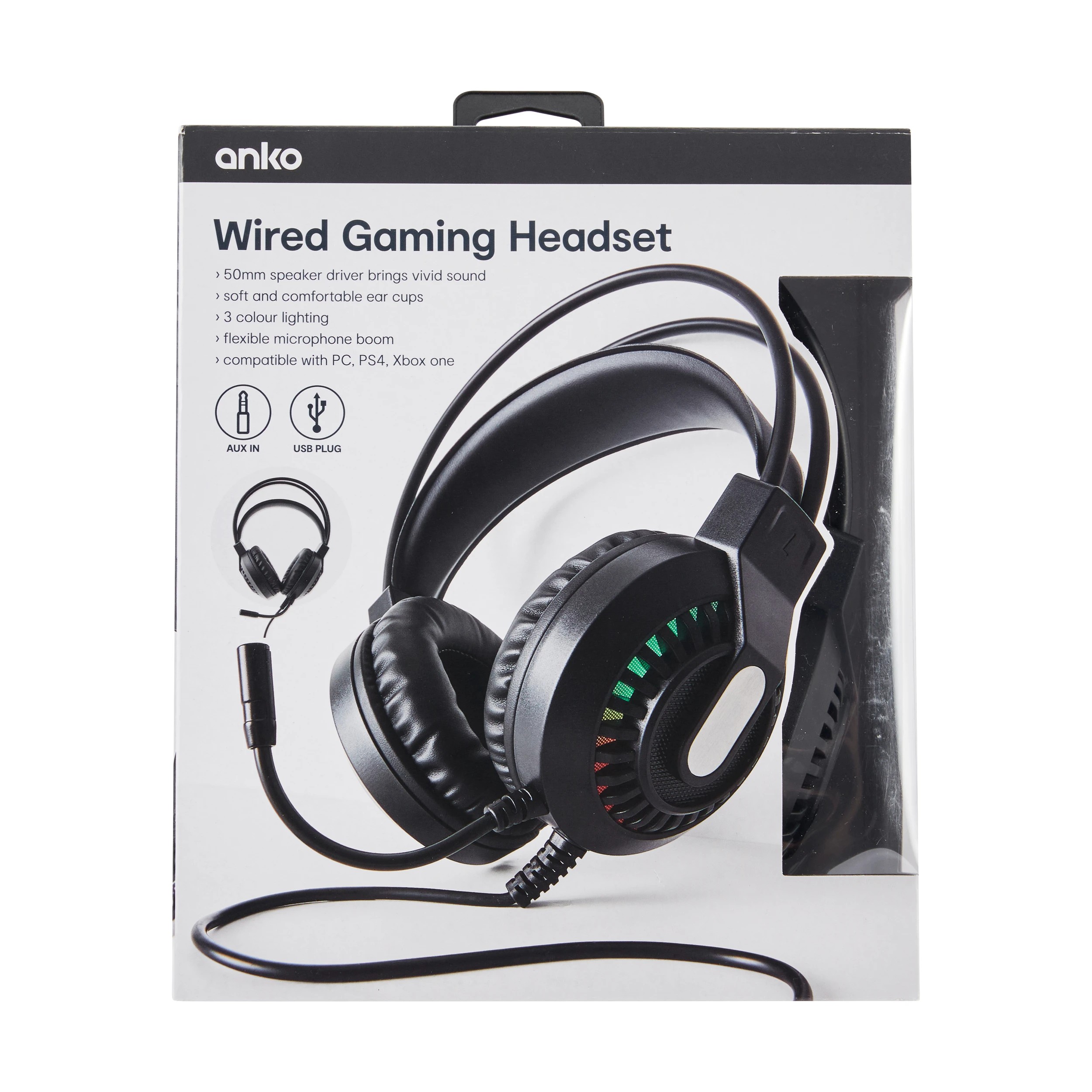 10 Wired Gaming Headset - Black, 10 of 10