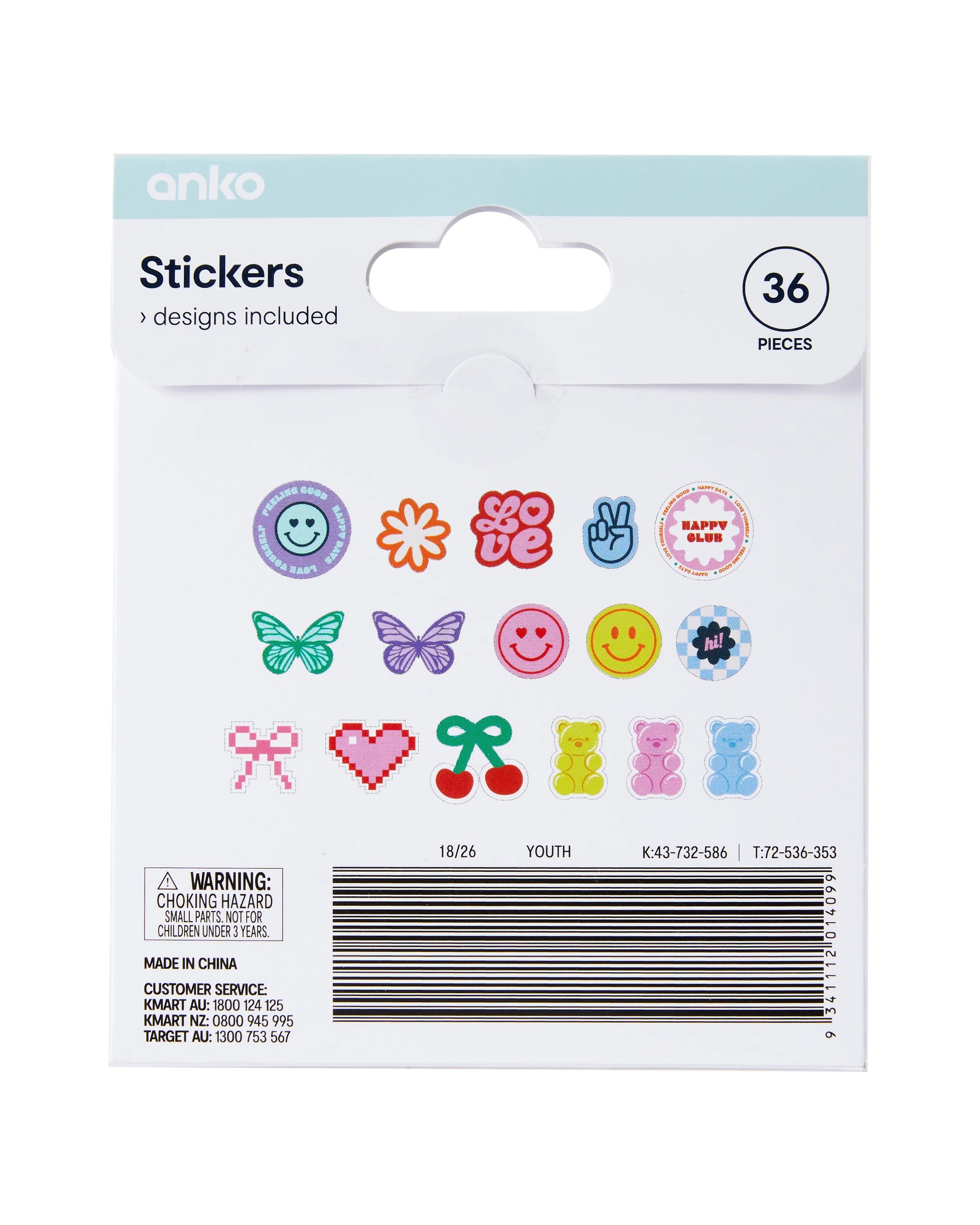3 36 Piece Stickers - Youth, 3 of 3