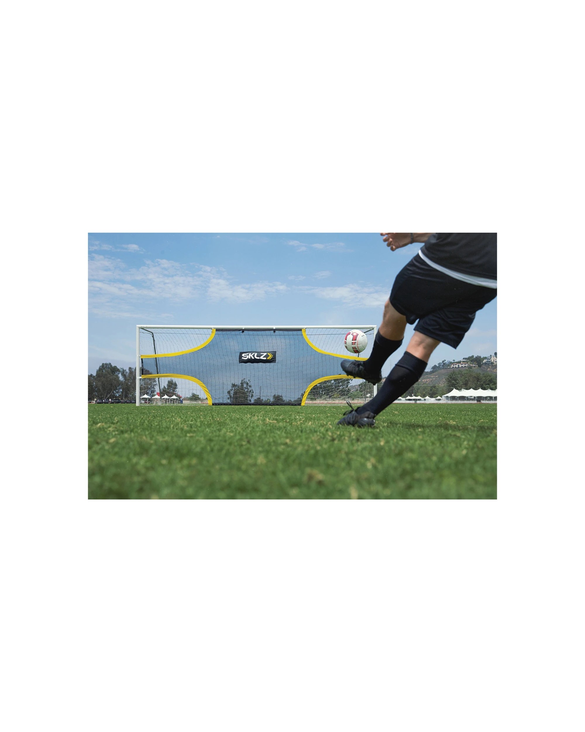 3 Sklz 144 Inch Soccer Goalshot Attachment Precision Shooting Training - Grey, 3 of 4