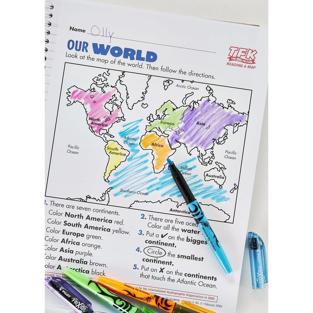 2 PILOT Frixion Light Erasable Highlighter Blue, 2 of 3