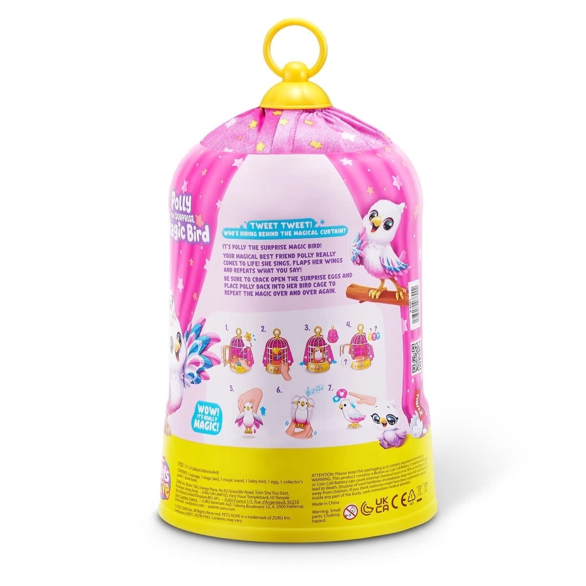 10 7 Piece Zuru Pets Alive Polly the Surprise Magic Bird, 10 of 11