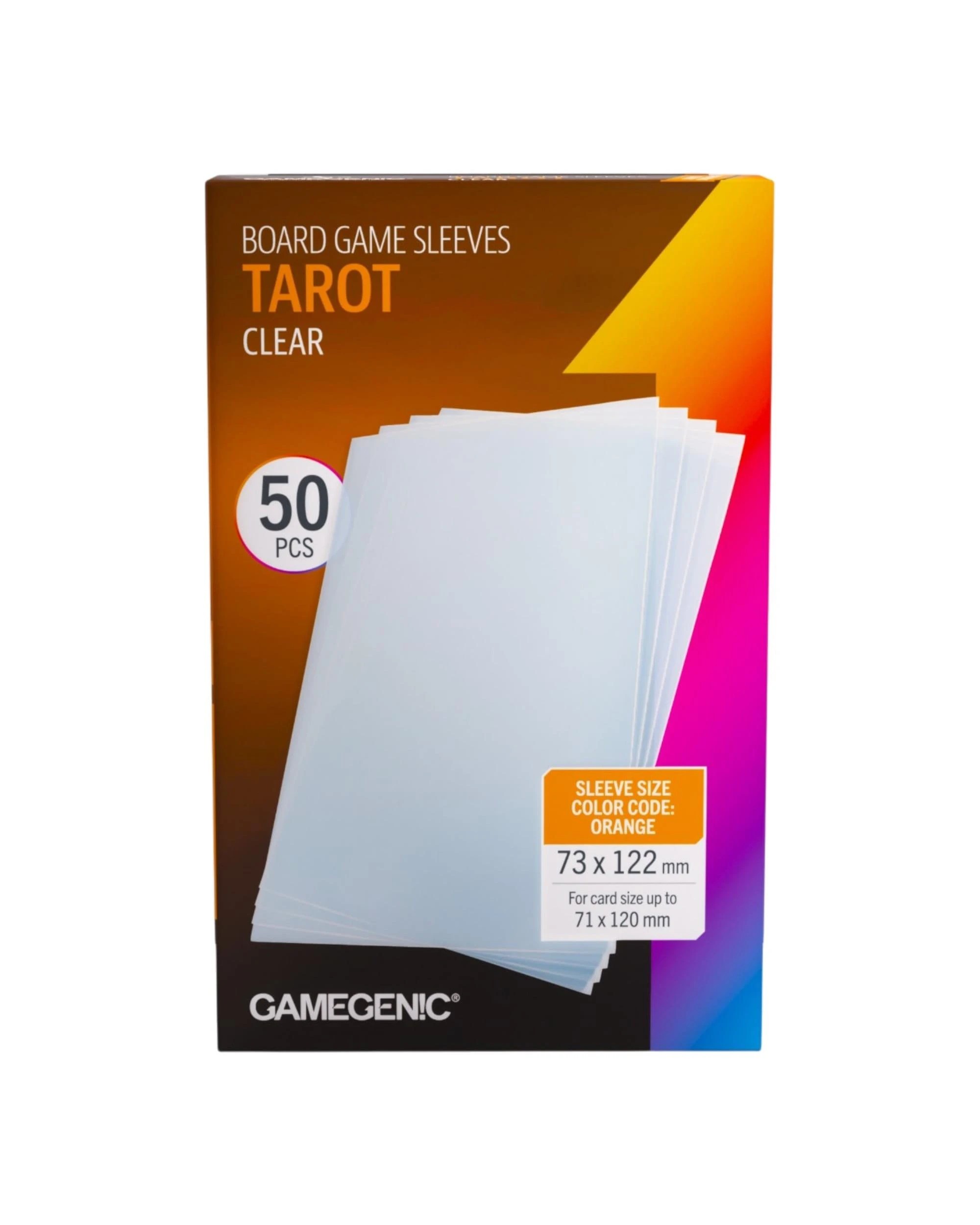 5 Gamegenic Tarot Clear Board Game Sleeves, 5 of 6