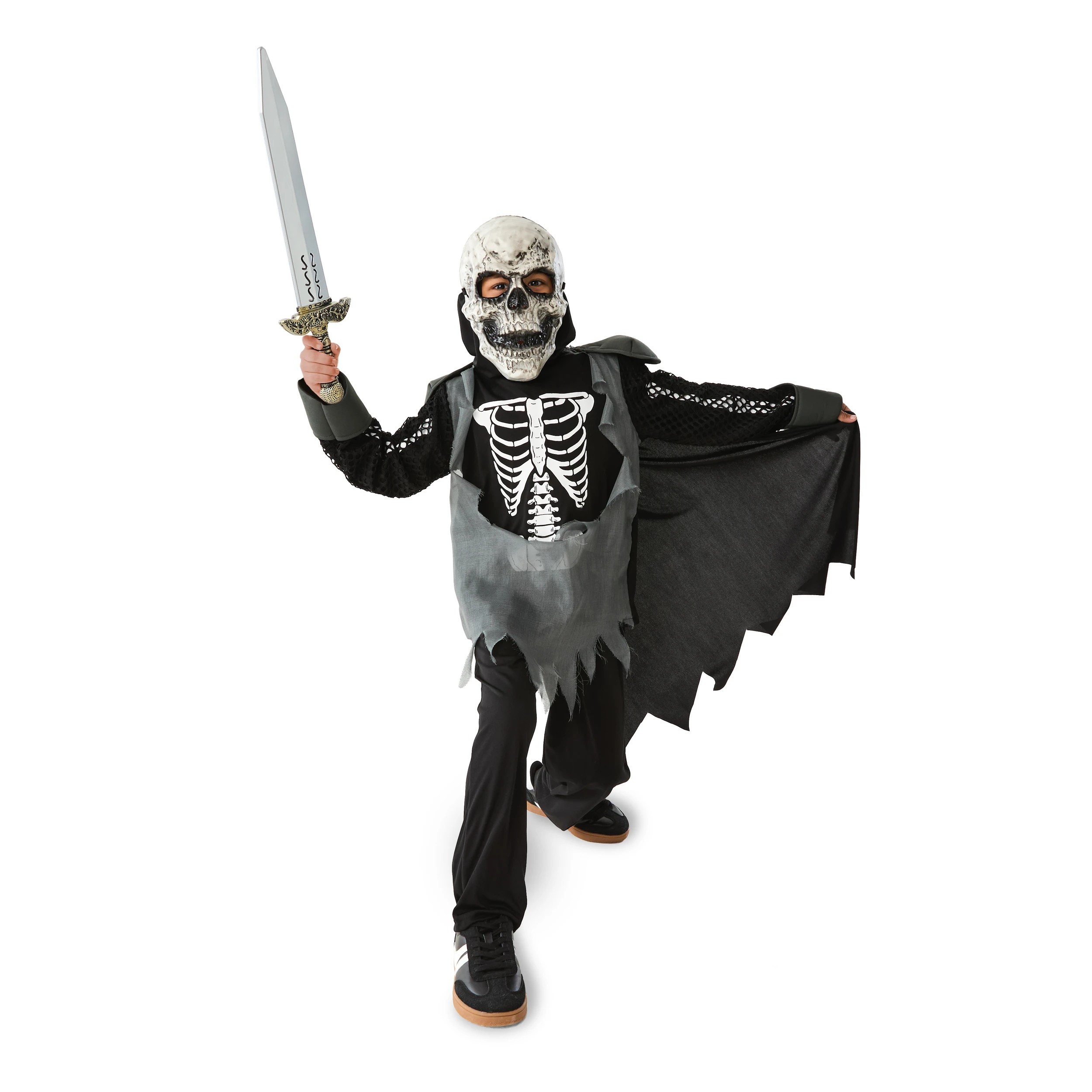 1 6 Piece Skull Knight Costume - Ages 4-6, 1 of 10