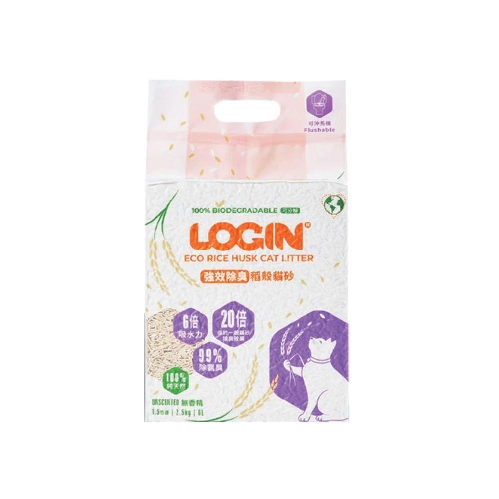 1 Login Rice Husk Cat Litter 2.5kg, 1 of 1