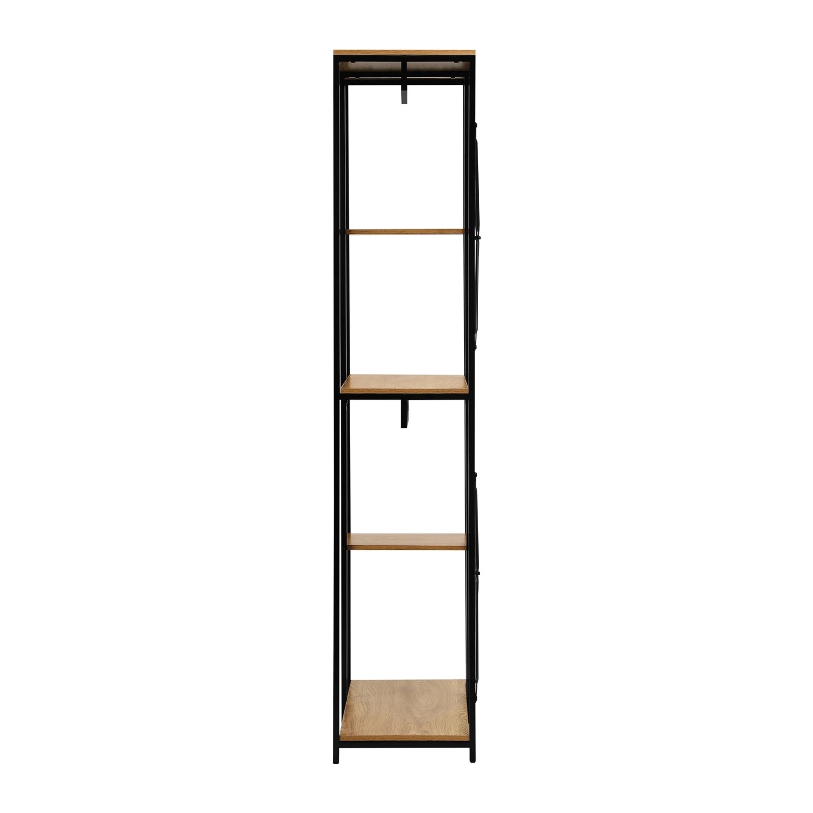 8 Oikiture Clothes Rack Large Open Wardrobe Garment Coat Hanging Rail 5 Shelves
 - Multi, 8 of 10