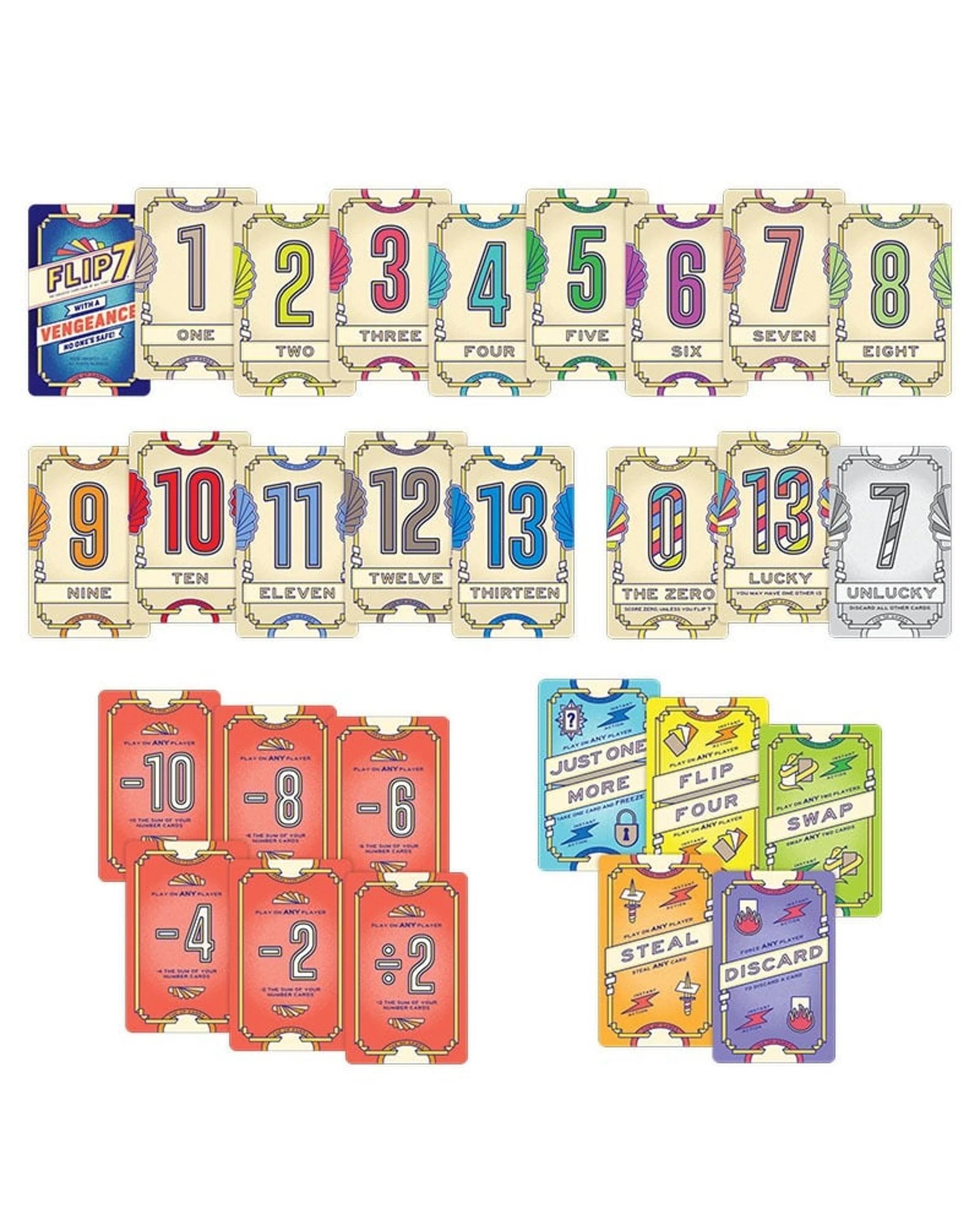 3 Flip 7 With A Vengeance Card Game, 3 of 5