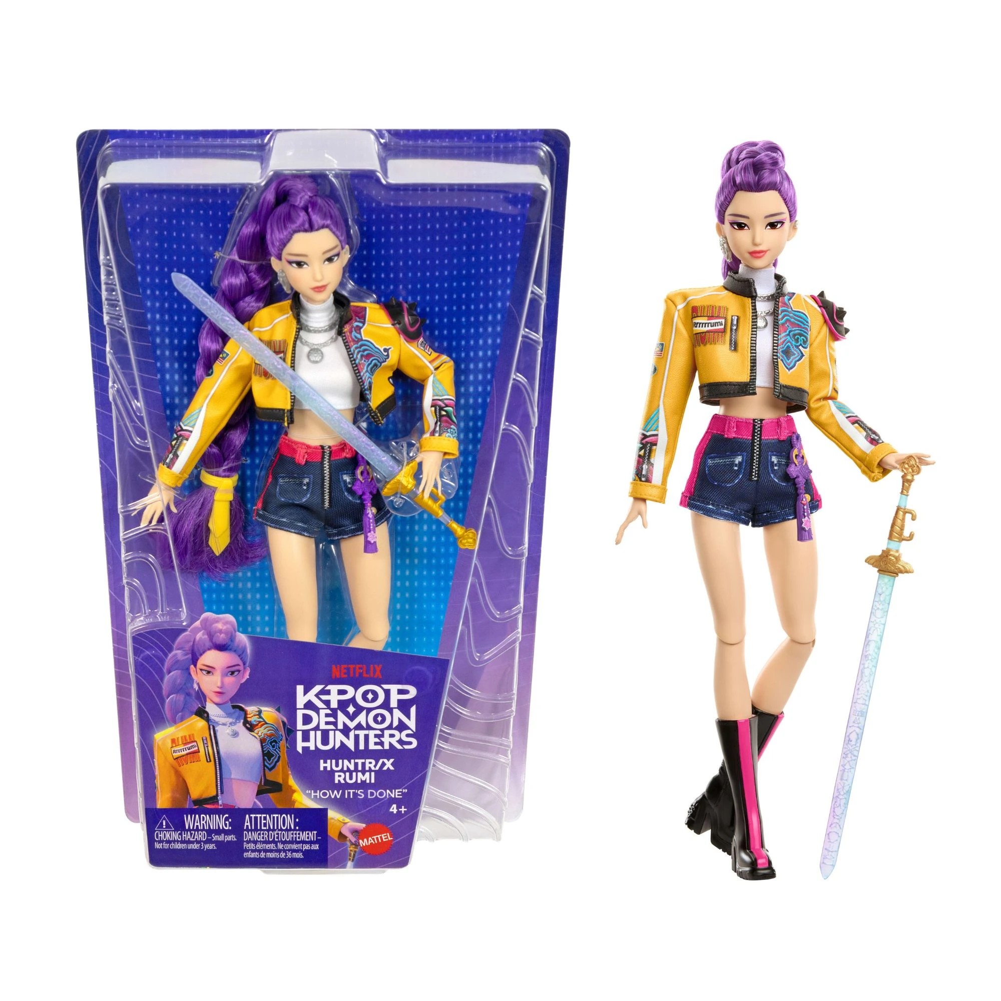 1 KPop Demon Hunters HUNTR/X Rumi Fashion Doll, 1 of 5