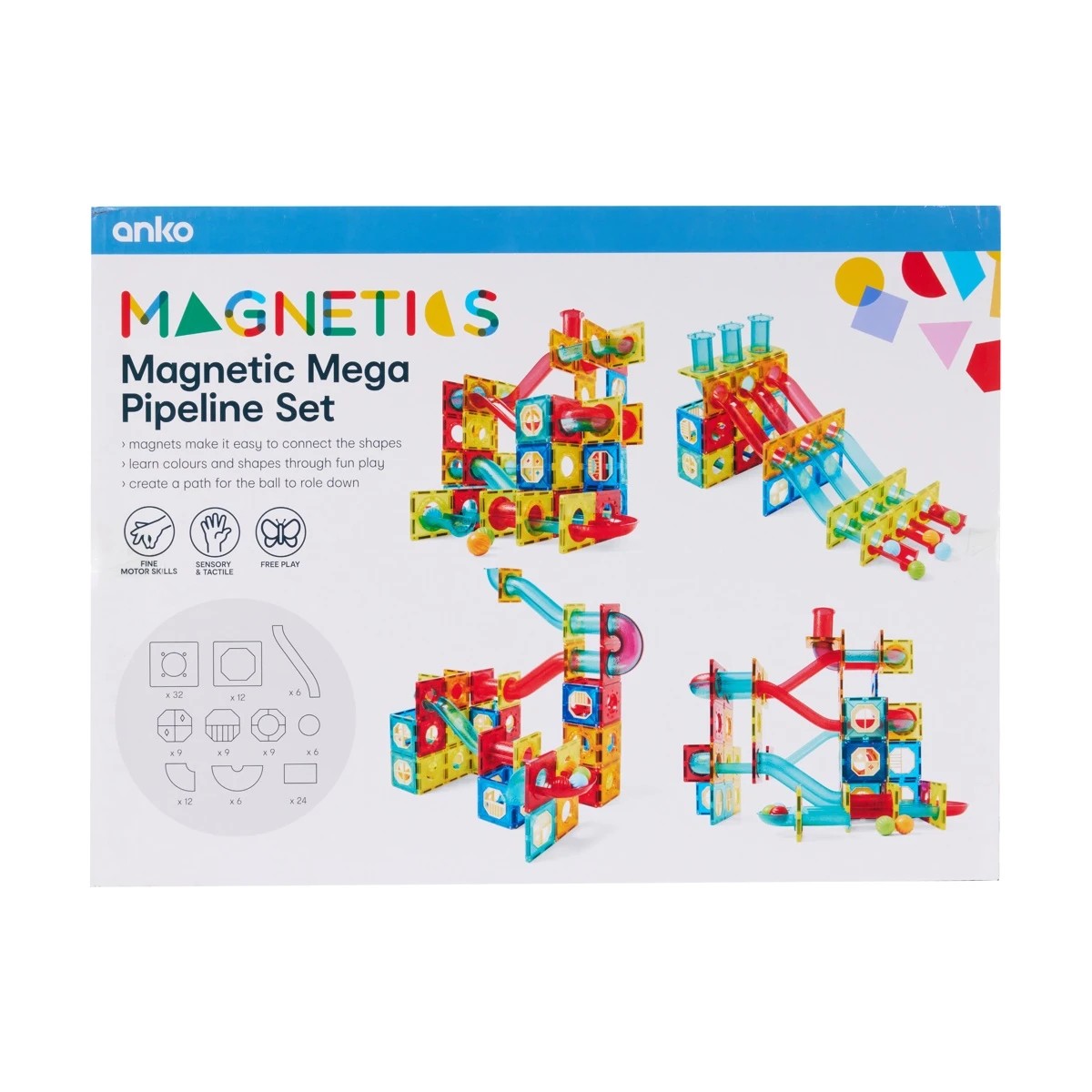 9 125 Piece Magnetic Pipeline Tiles Set, 9 of 10