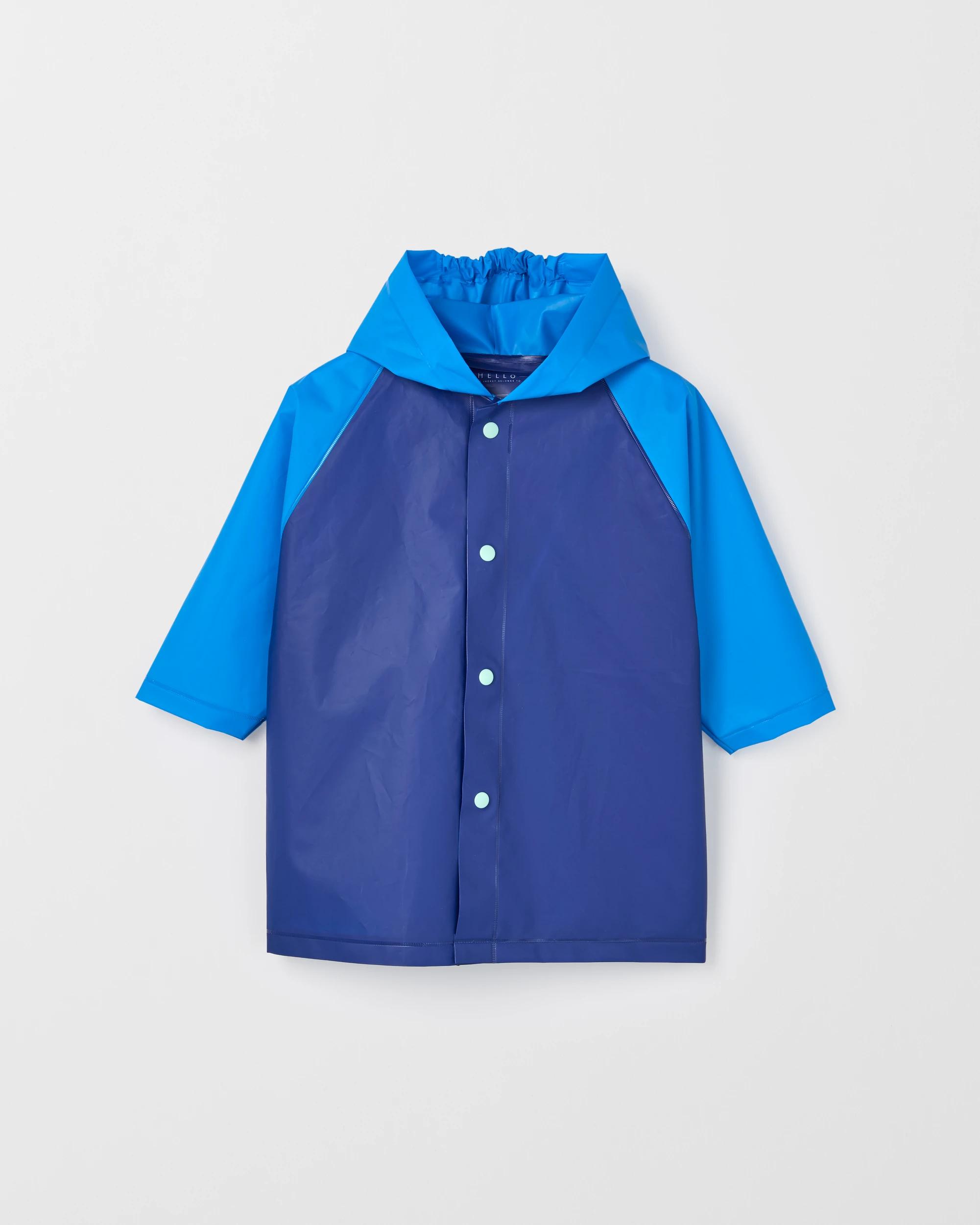 1 Target Kids Block Panel Raincoat BLUE, 1 of 2
