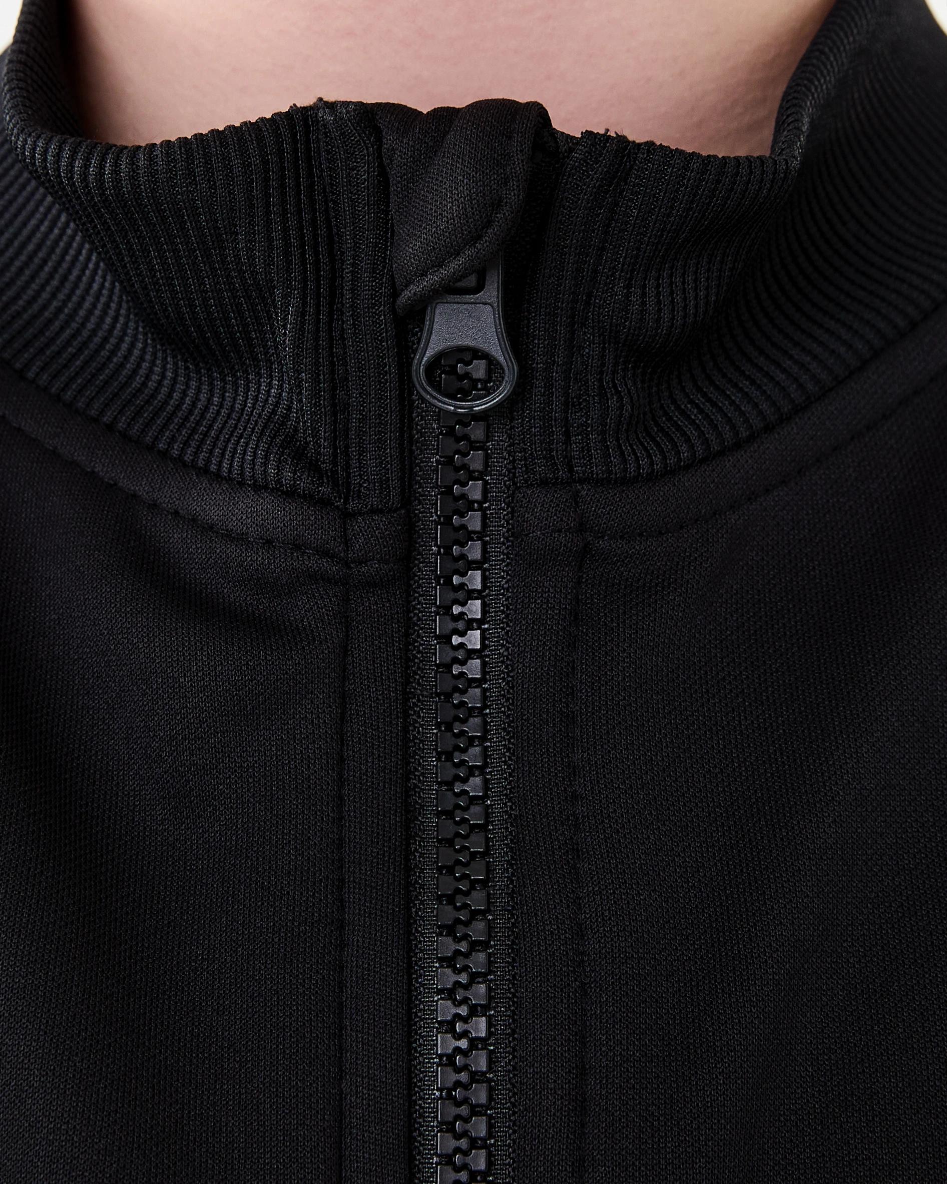 5 Tricot Zip Through Sweatshirt Blk Globe, 5 of 9