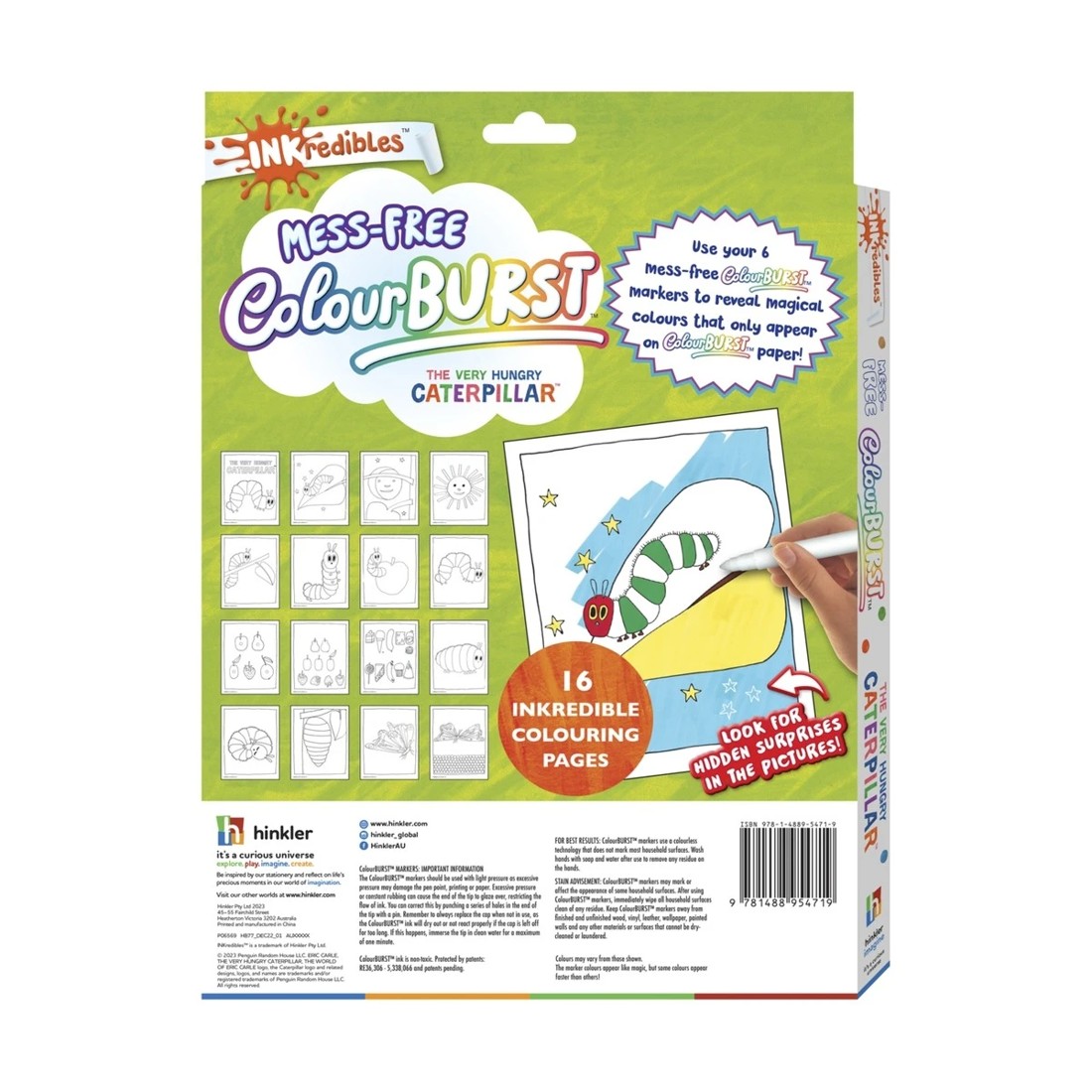 6 INKredibles ColourBurst The Very Hungry Caterpillar Mess-Free Activity Kit by Eric Carle - Book, 6 of 6